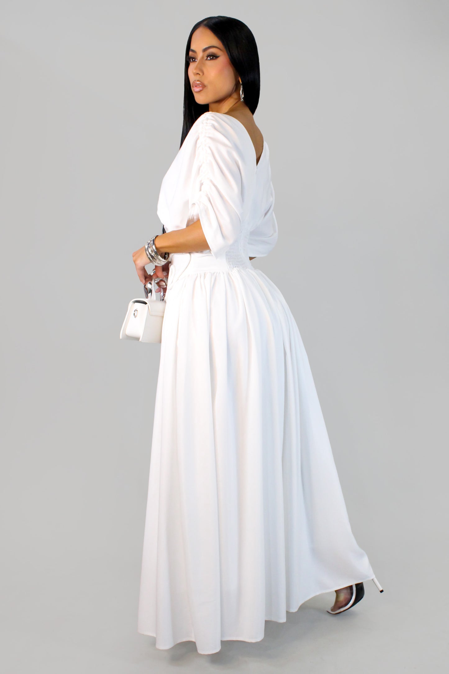 Sweet Glow Dress- White