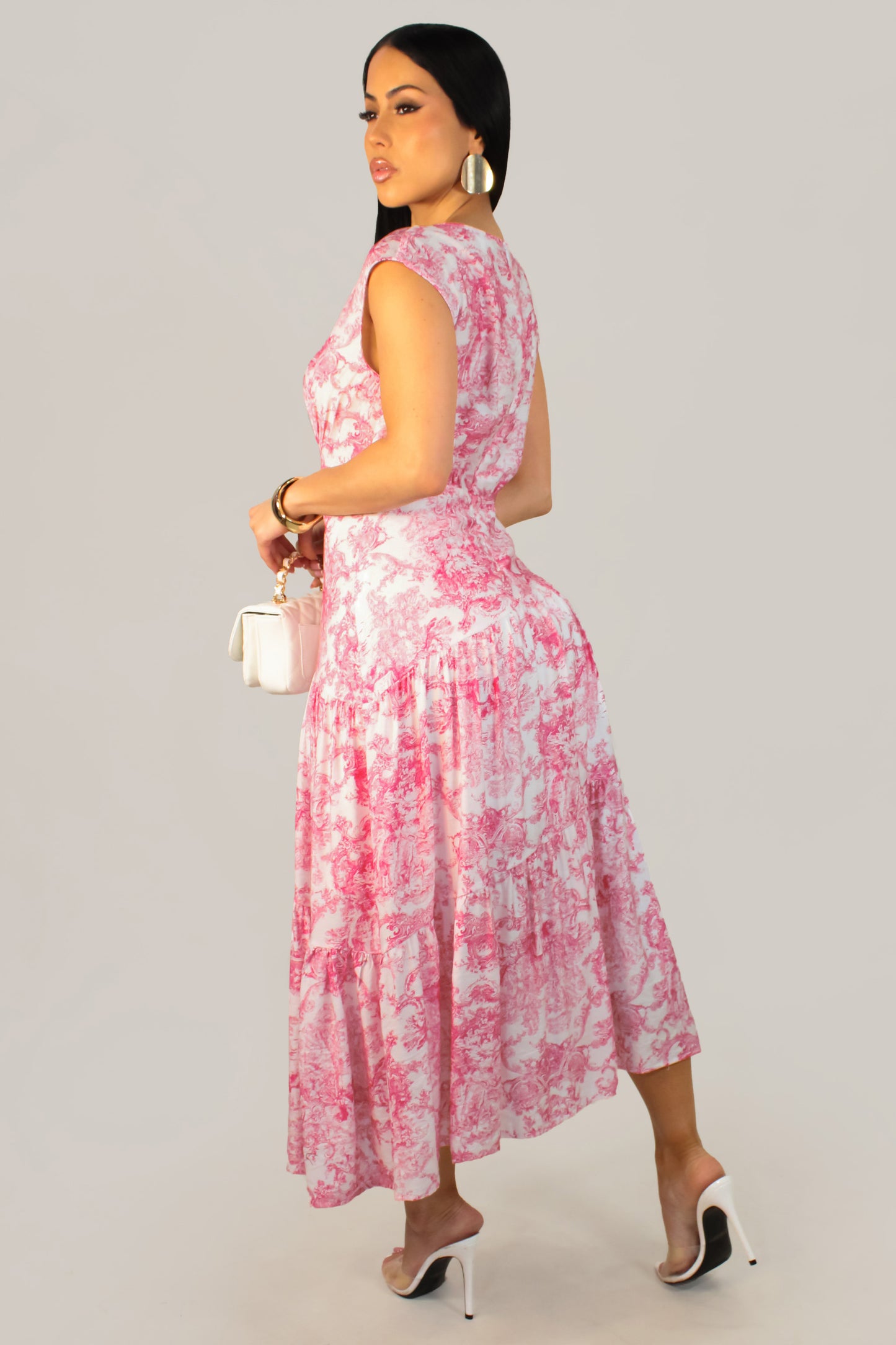 Garden In Pink Dress - Pink