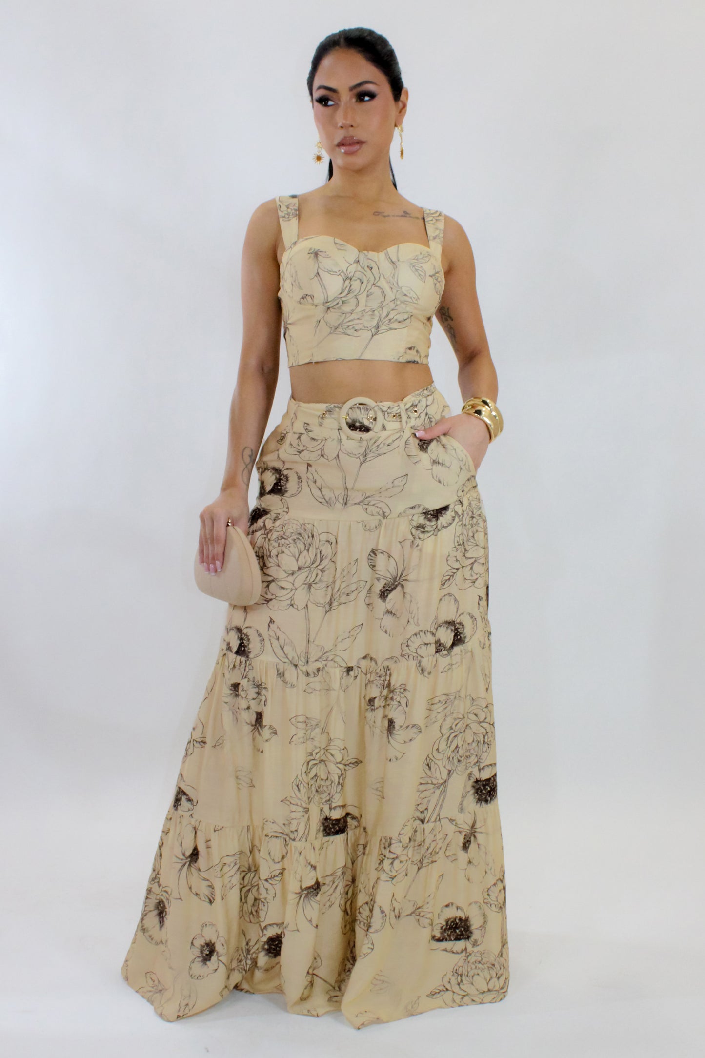 Weekender Skirt Set - Light Yellow