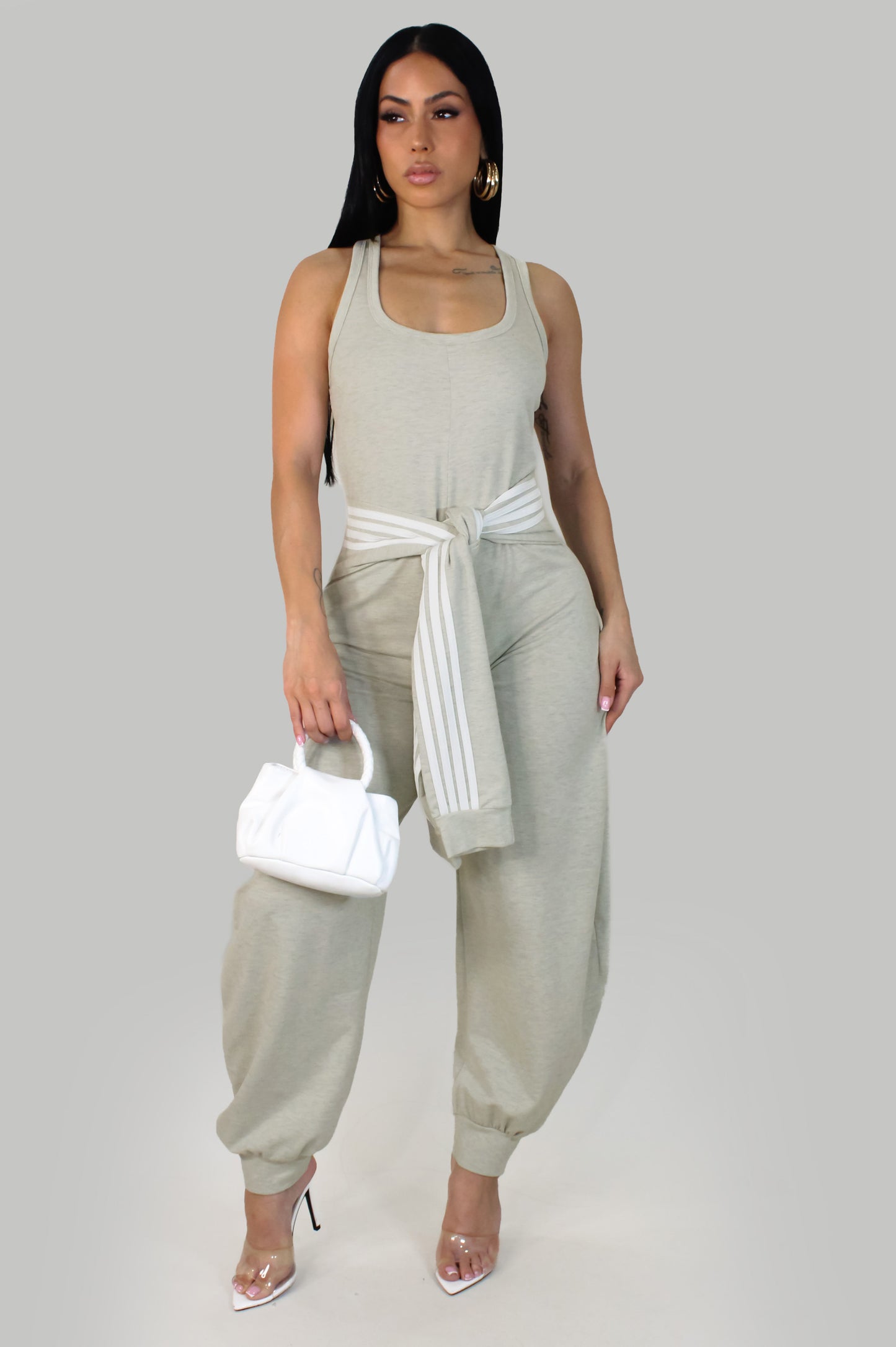 Cherry Ember Jumpsuit - Cream