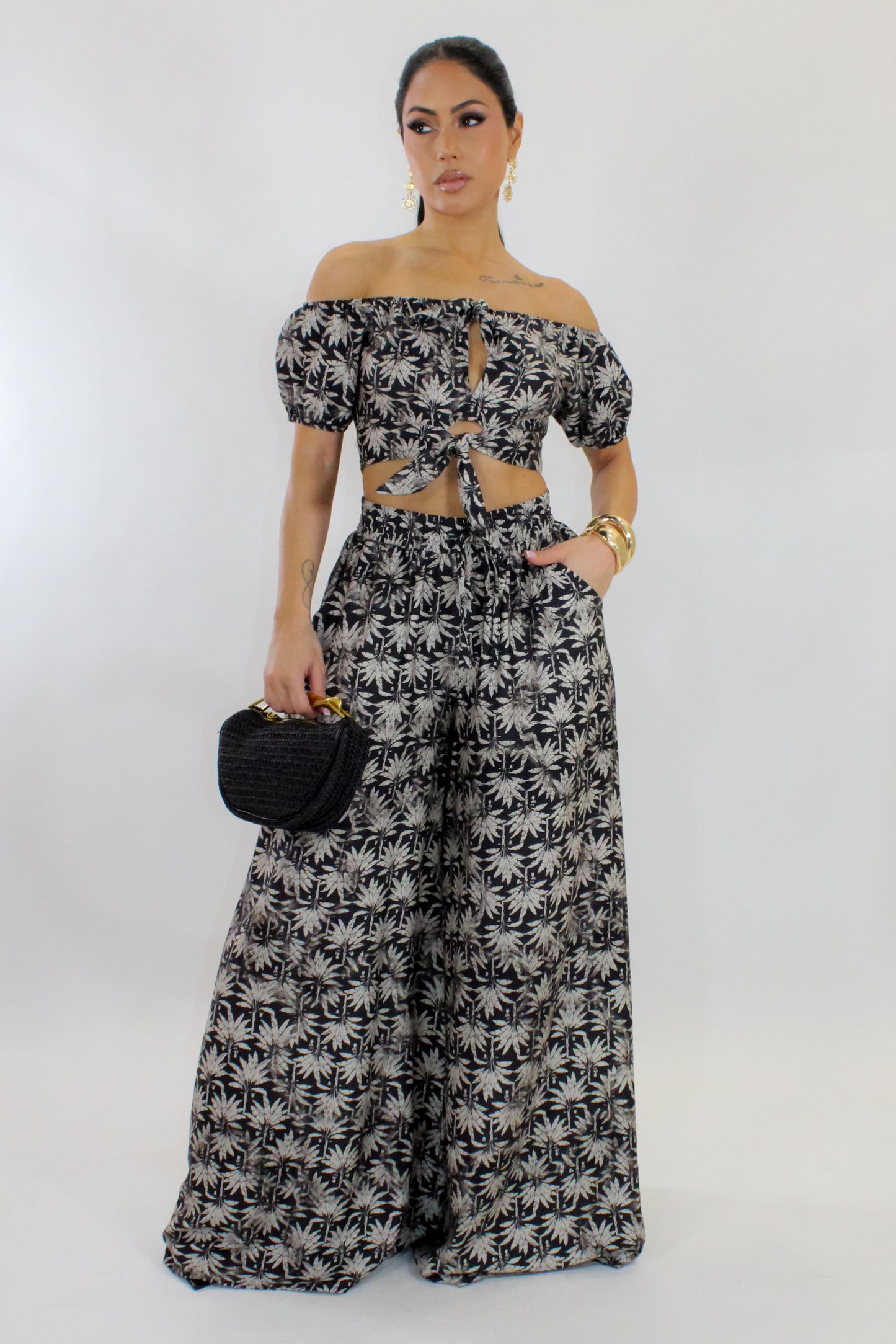 Move Too Fast Pant Set - Black