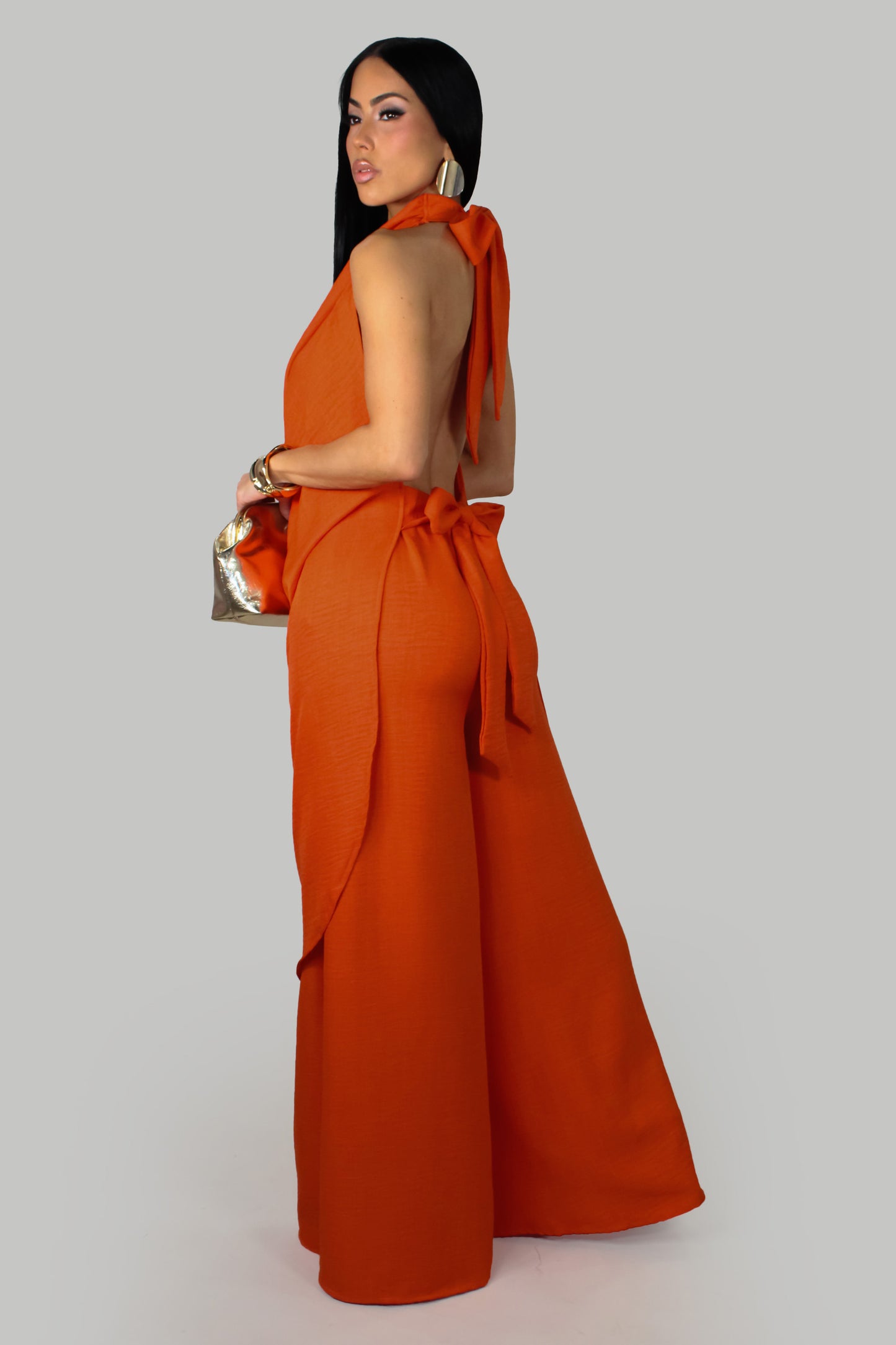 Denisse's Pant Set - Orange