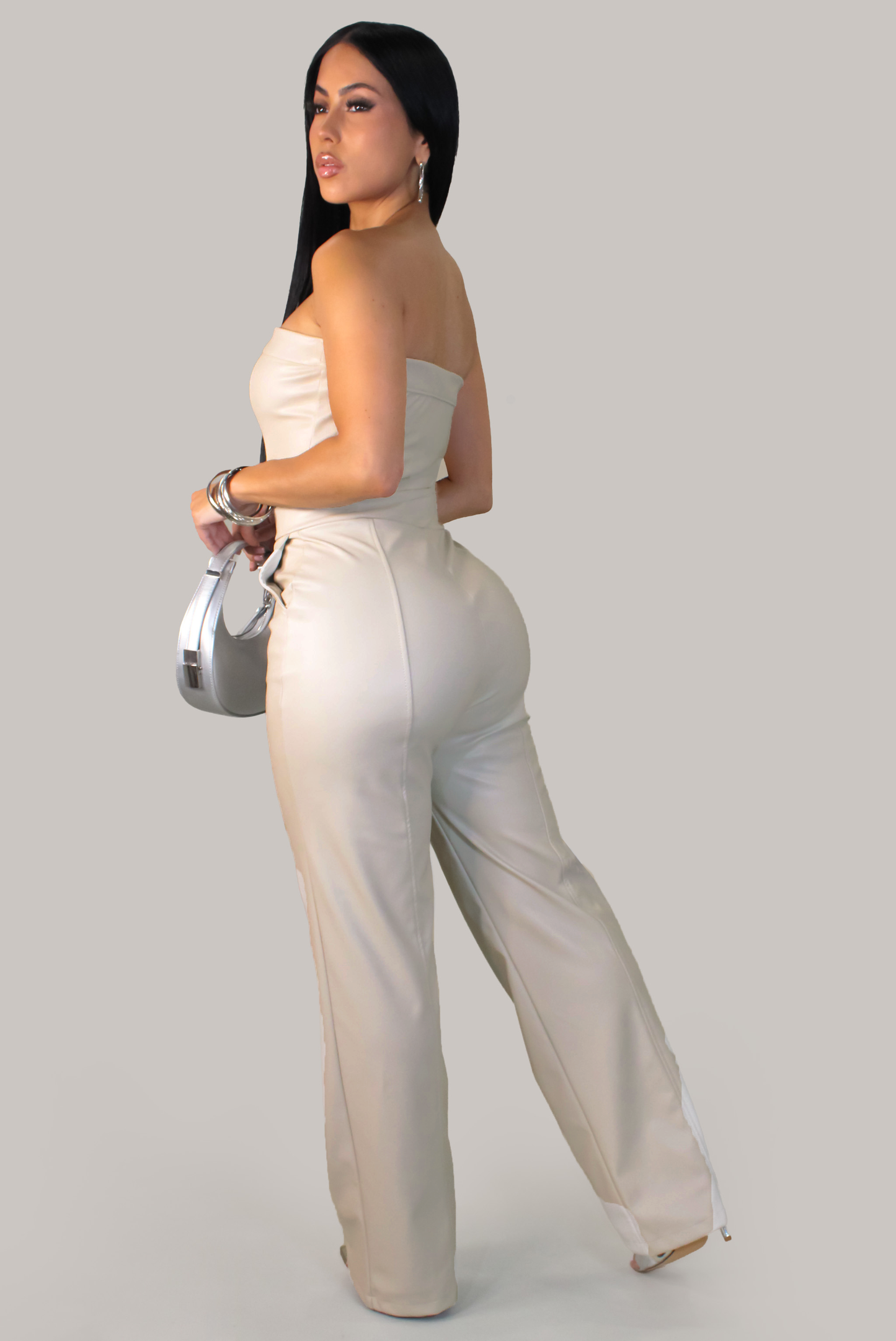 Forbidden Luxe Jumpsuit - Black Cream