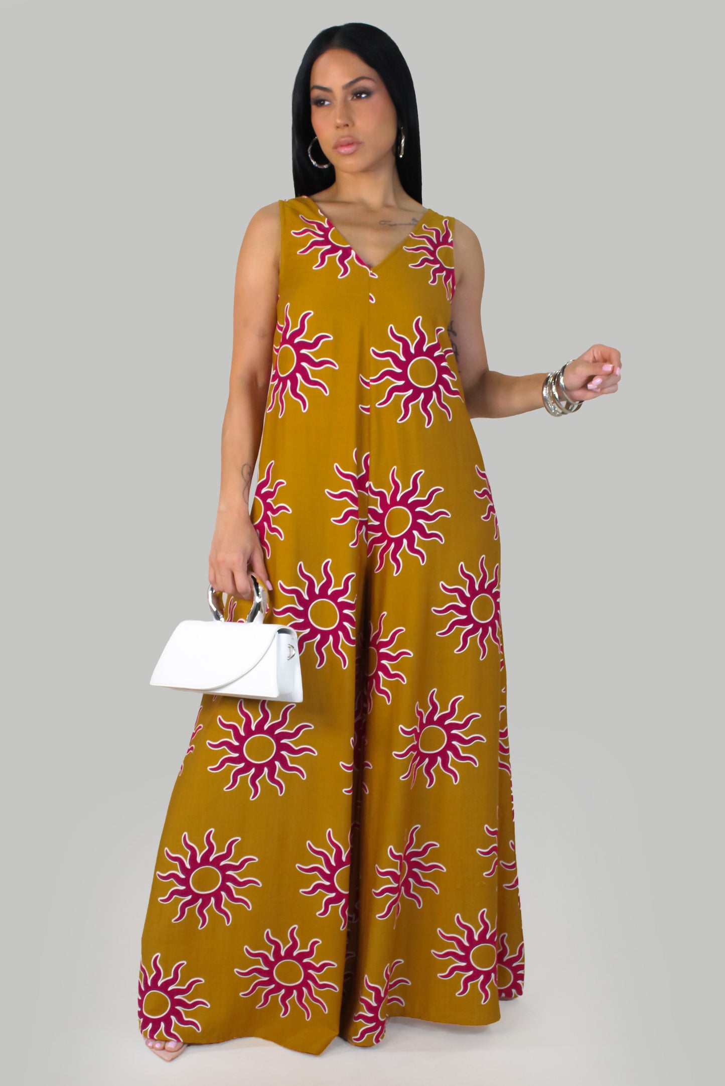 Summer Drift Jumpsuit - Mustard
