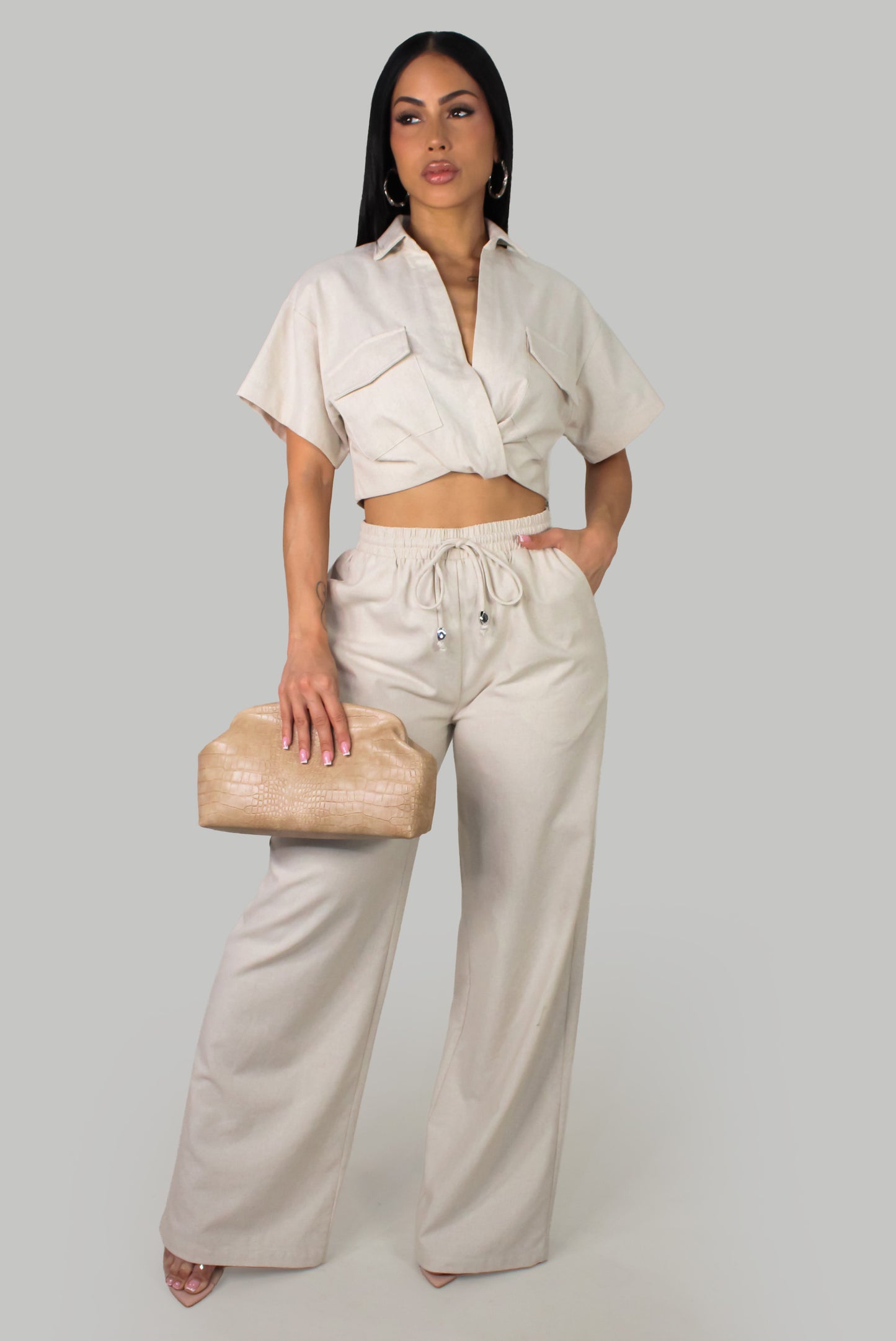 Regal Command Pant Set - Cream