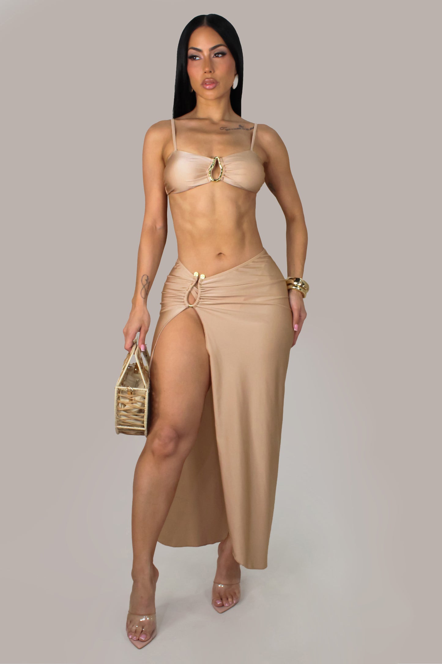 Sun Dance Swim Set -Beige