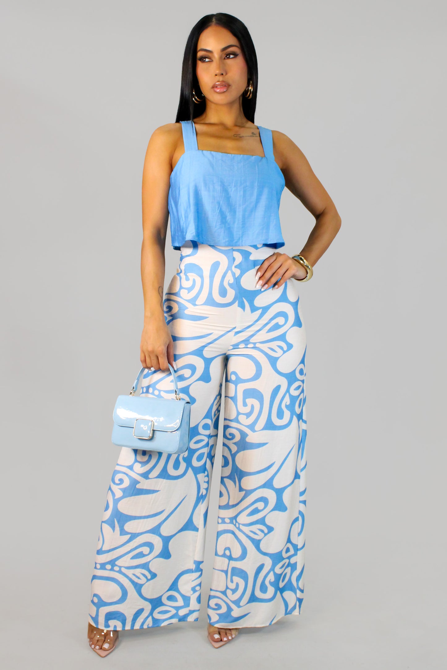 Found You Here Jumpsuit - Blue