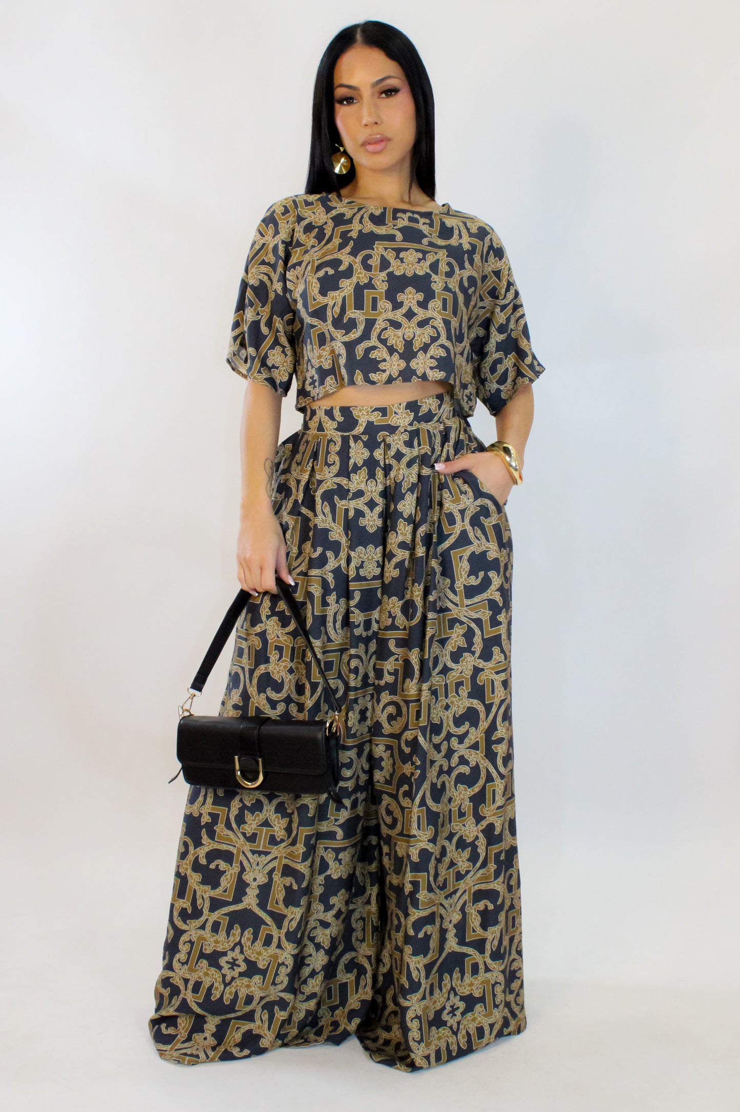 My Timing Pant Set - Brown