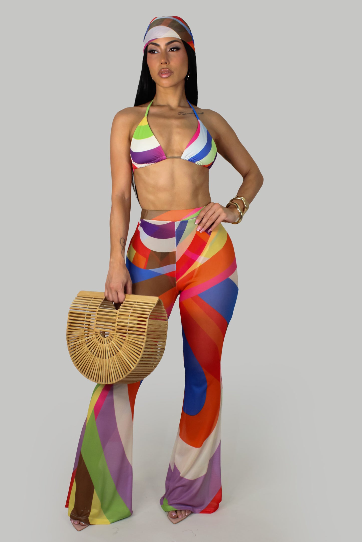 Rainbow Mirage Swim Set - Red - Multi