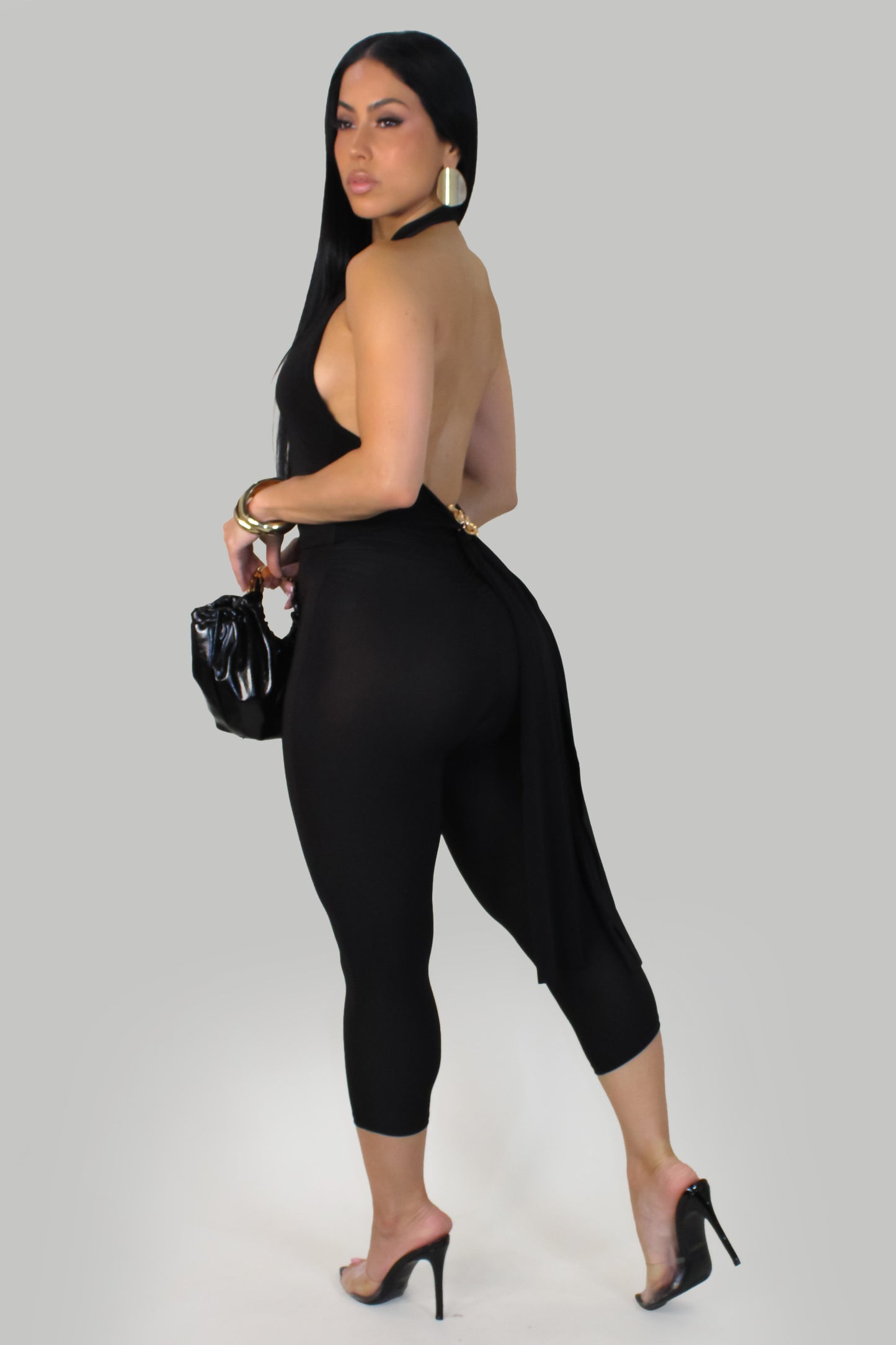 After Dark  Pant Set - Black