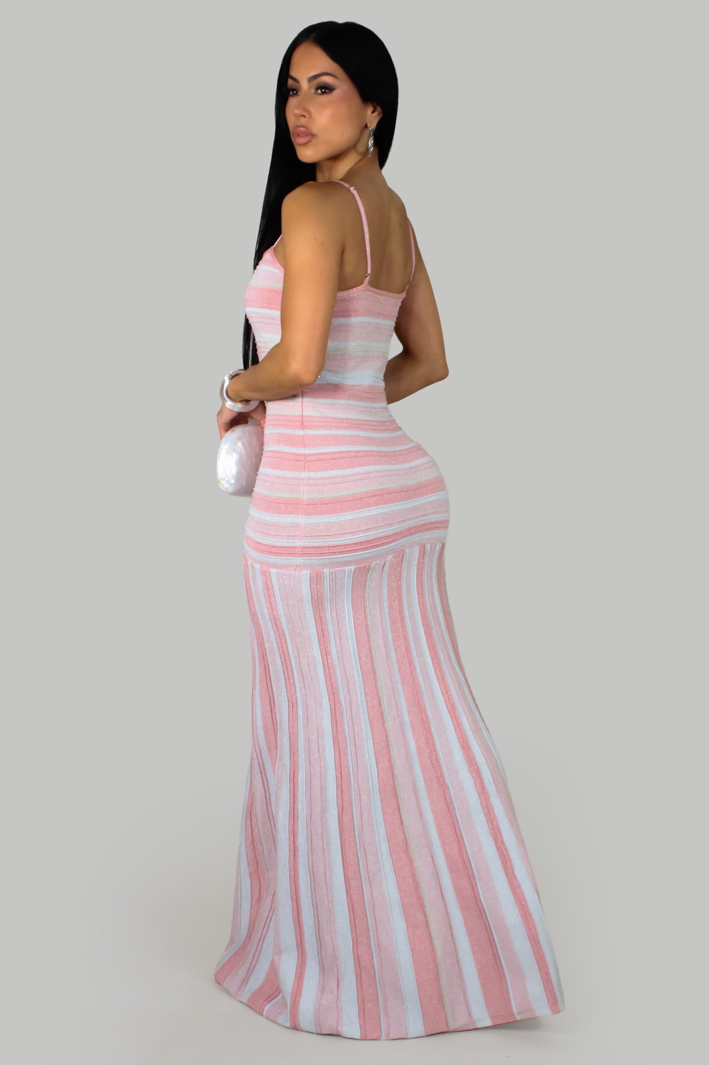 Pink Stardust Maxi Dress - Pink
