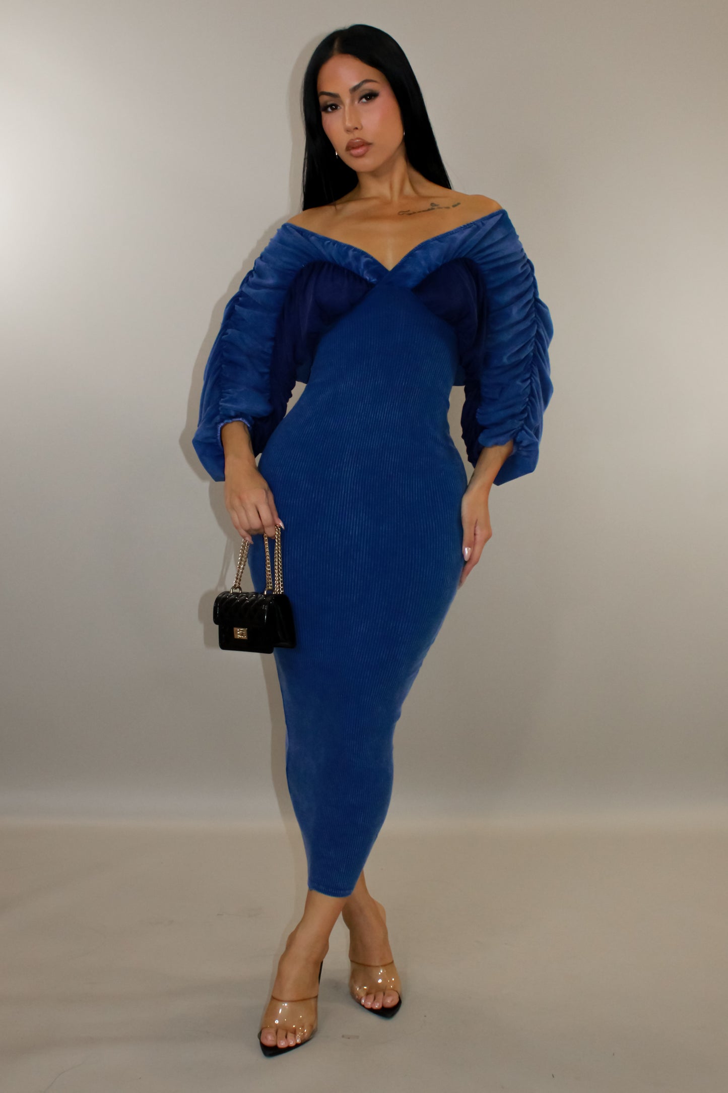 Timeless Midi Dress - Blue