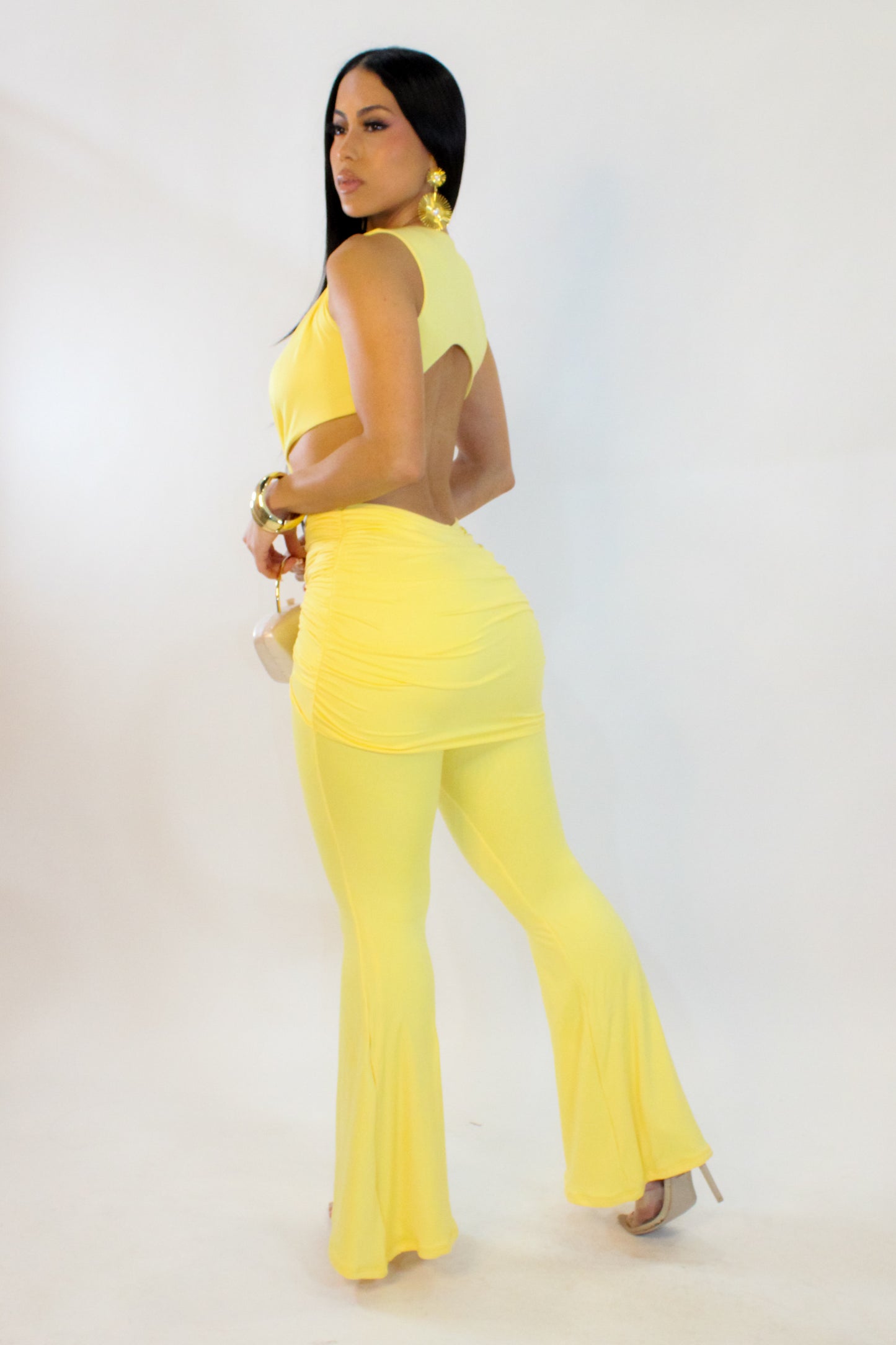 Come On Over Jumpsuit - Yellow