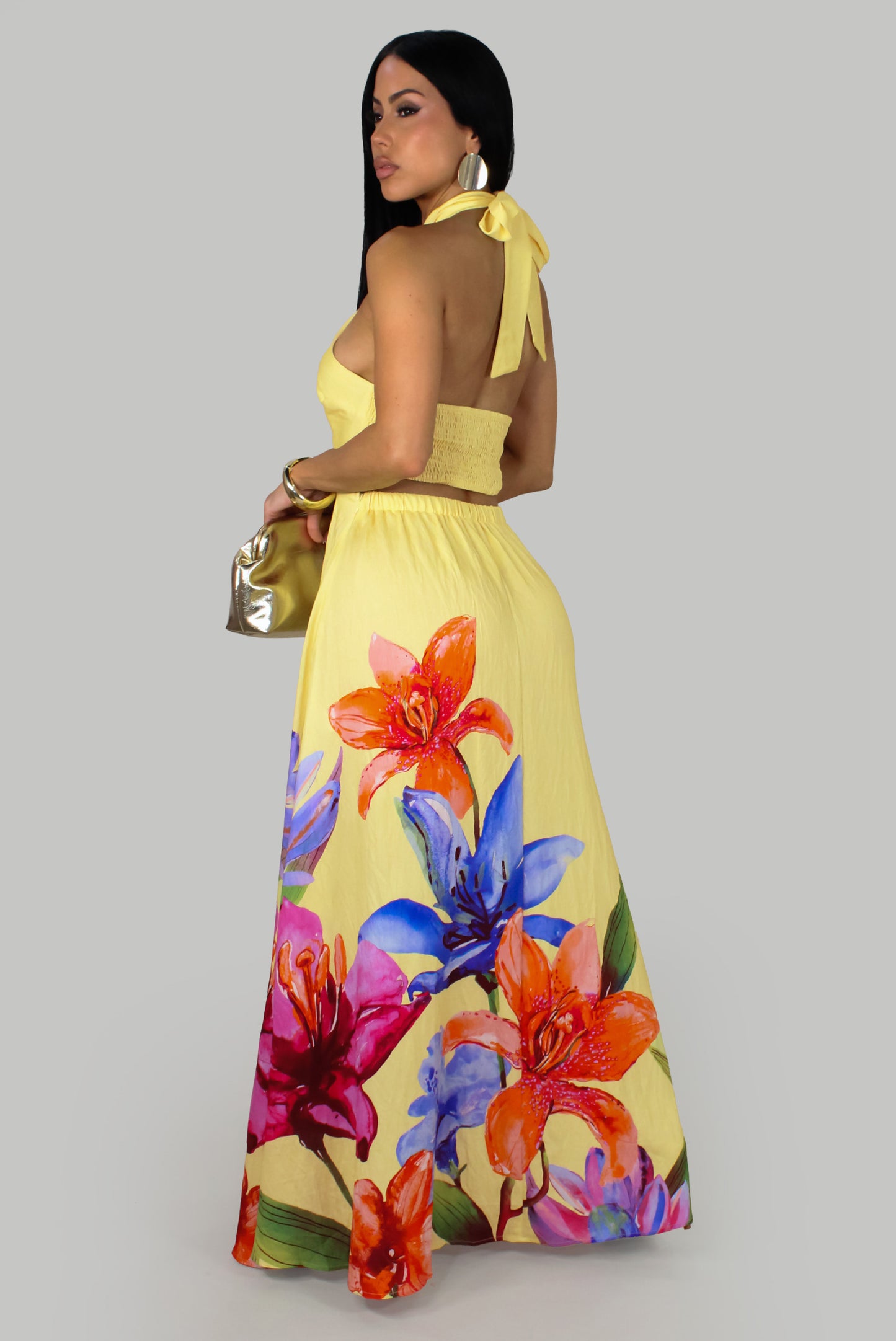 Sun Loved Bloom Dress - Yellow
