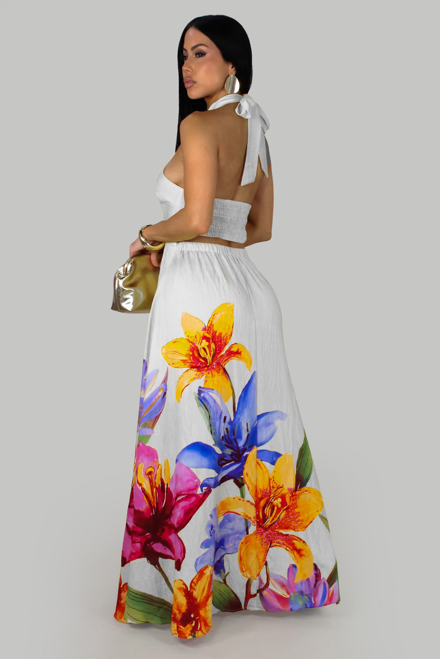 Soul of the Garden Maxi Dress -White