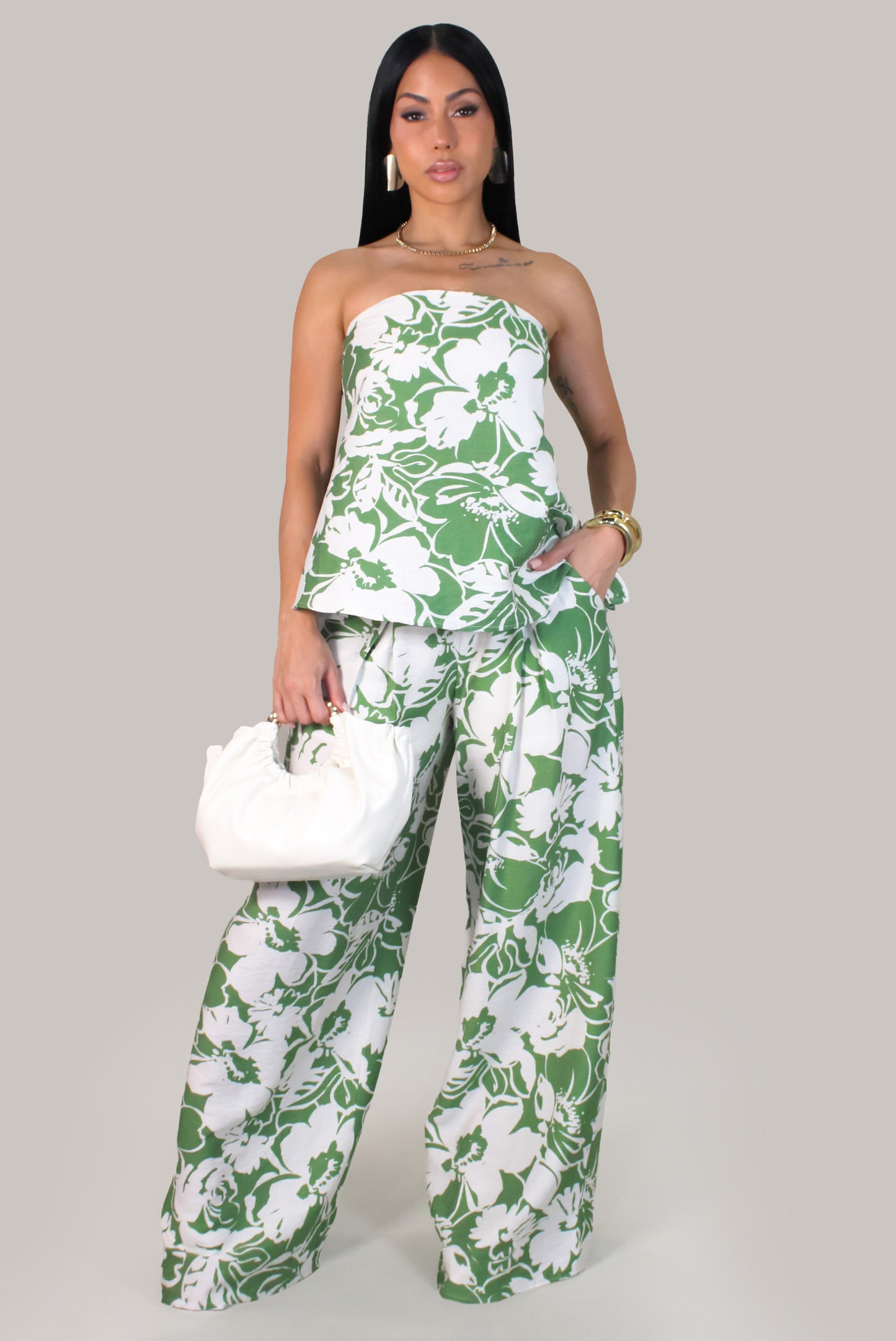 Mayra's  Pant Set - Green