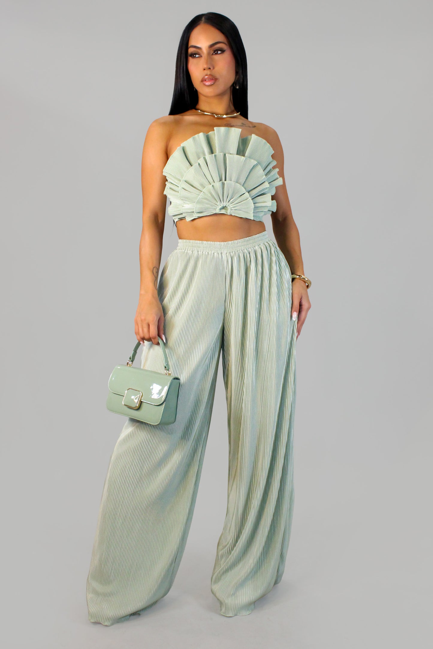 Claud  Pant Set - Mint