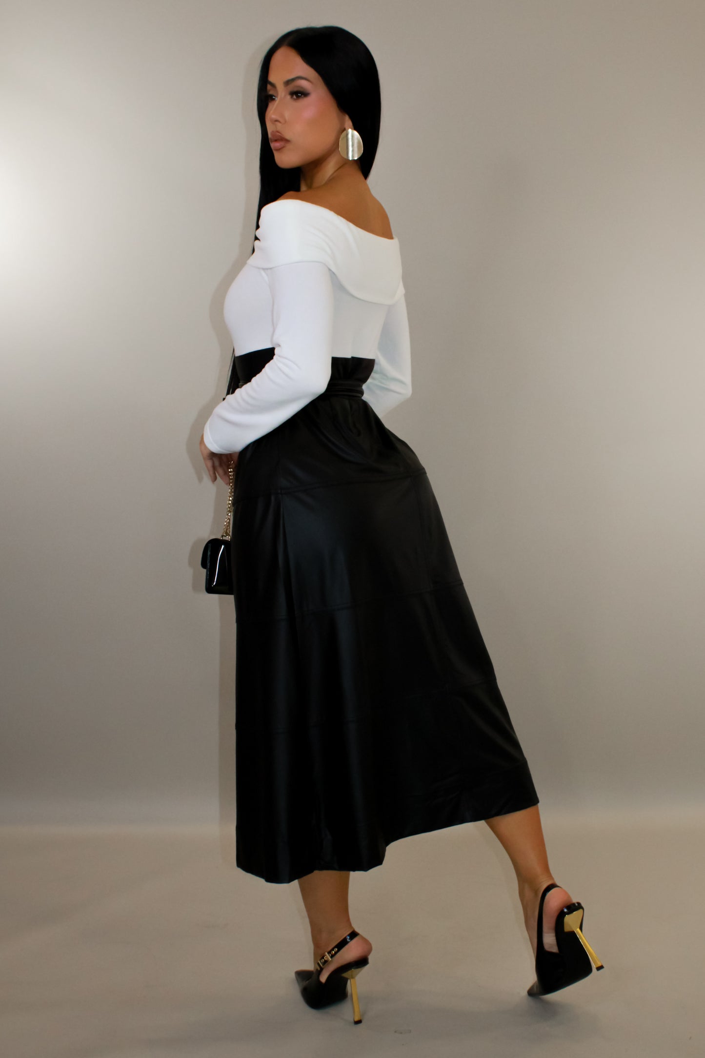 Easy Does It Midi Dress - White