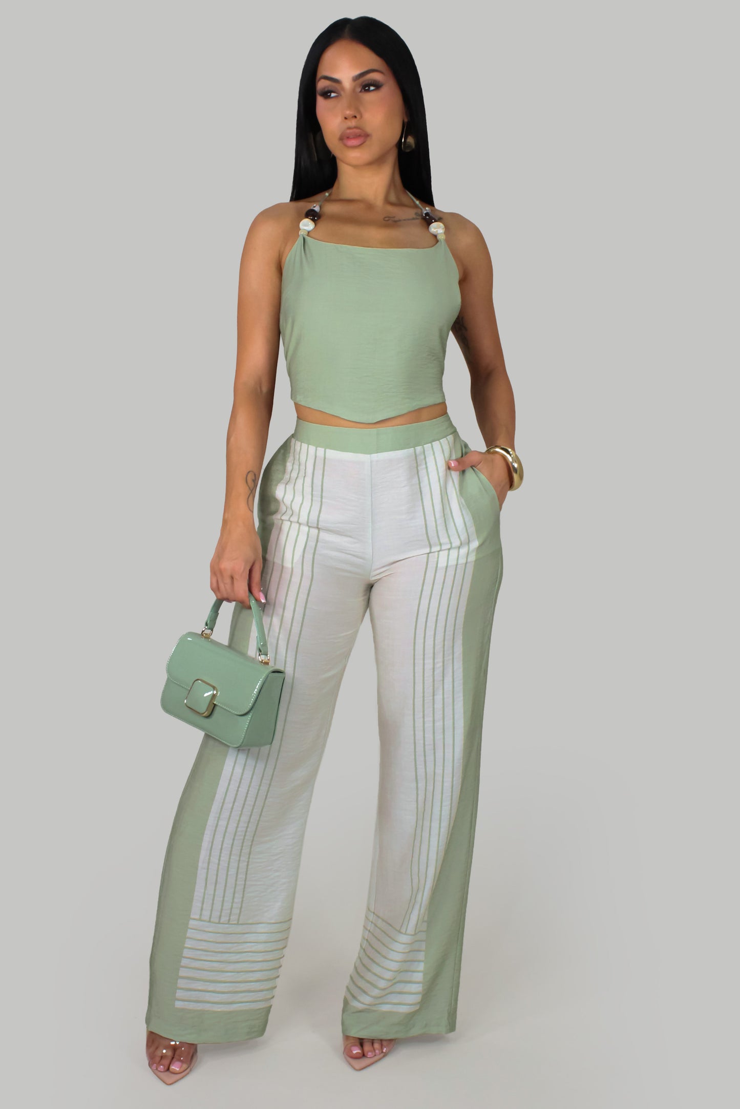 Kenia's Pant Set - Sage