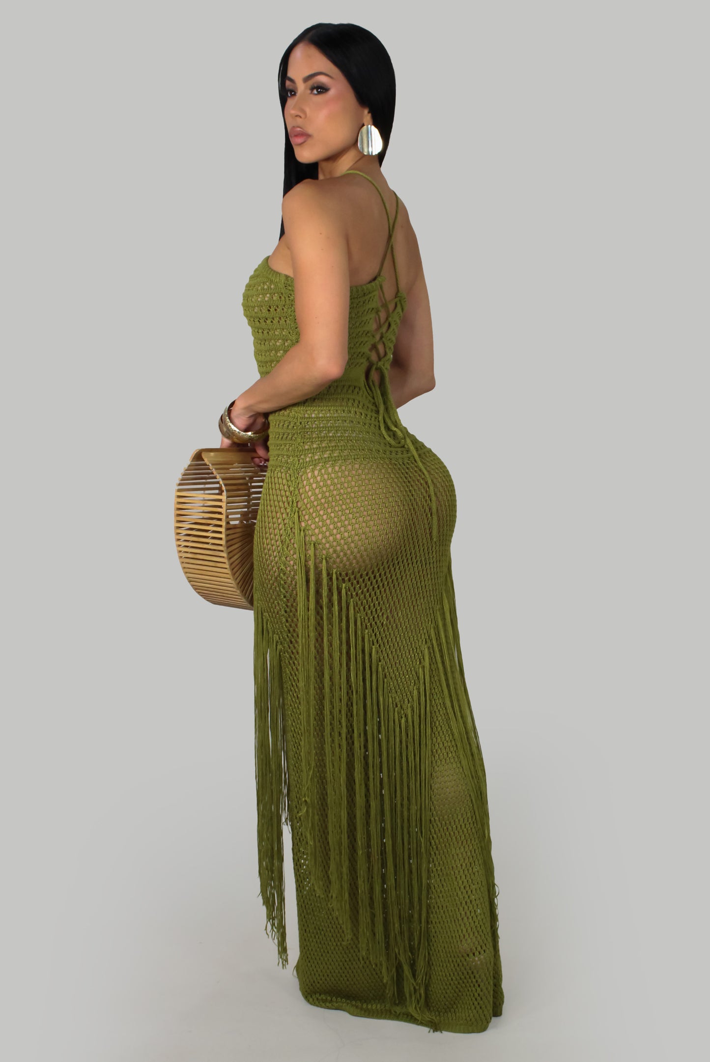 Warm Horizon Maxi Dress - Green
