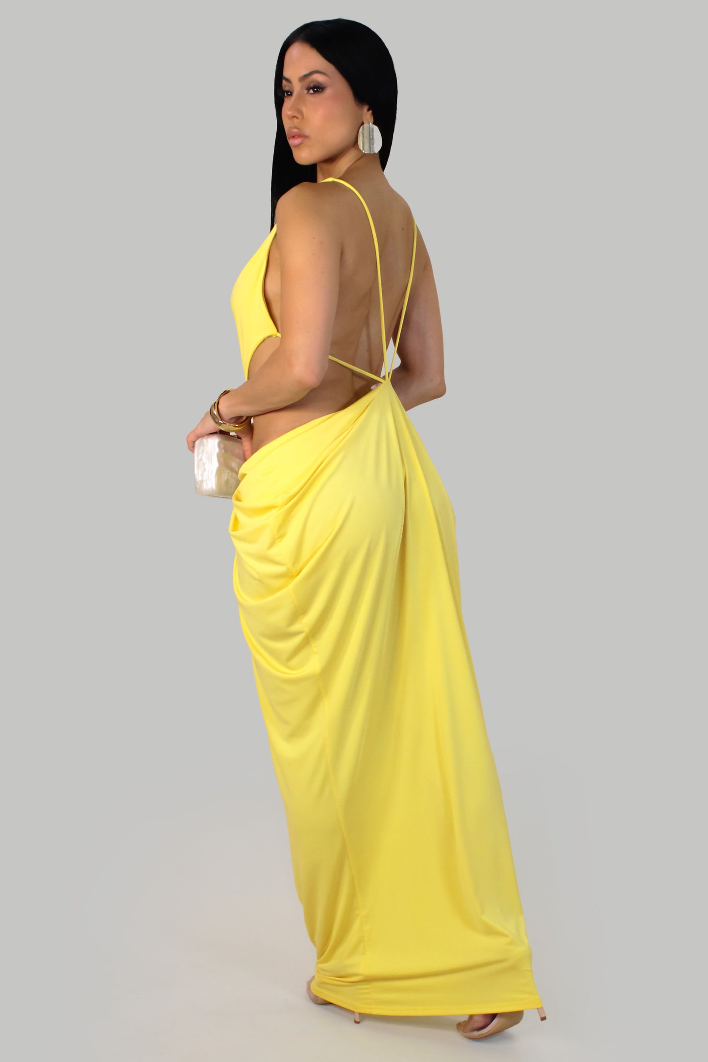 Sunlit Grace  Dress -Yellow