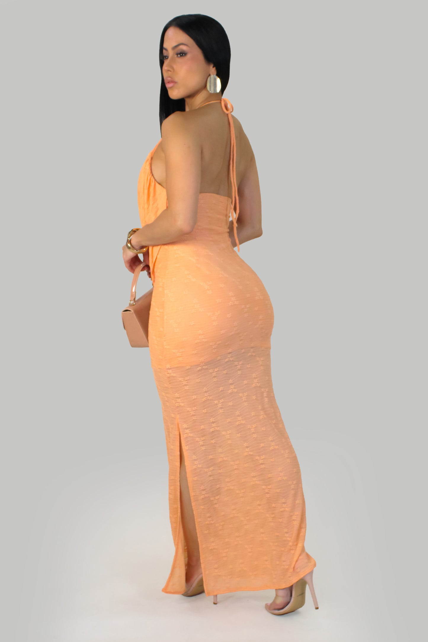 Destiny Maxi Dress -Orange