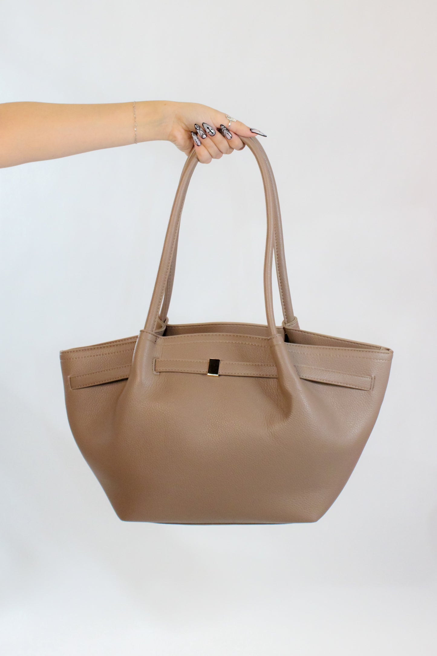 All Over It Purse - Brown - Taupe