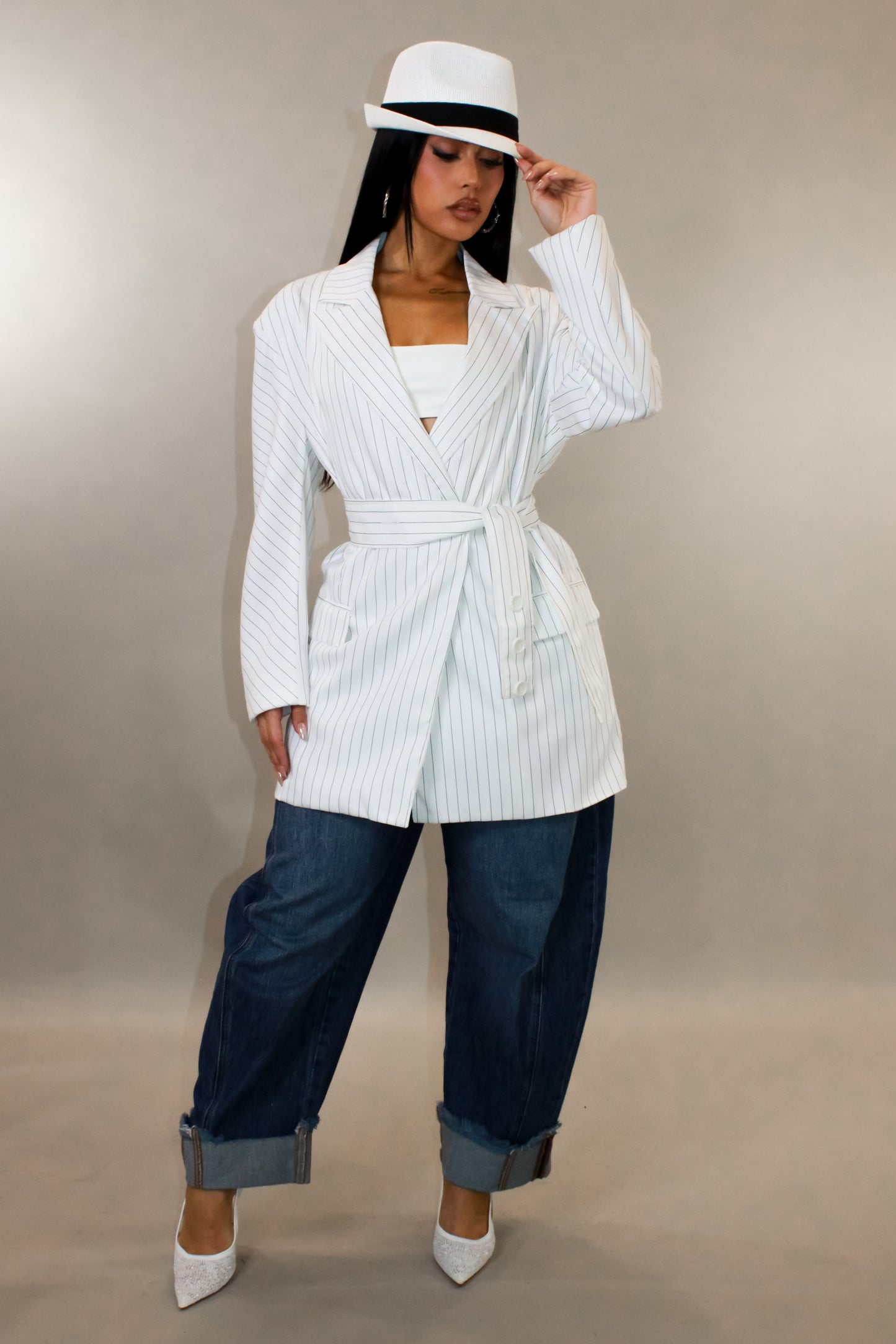 Sweet Seduction Blazer - White