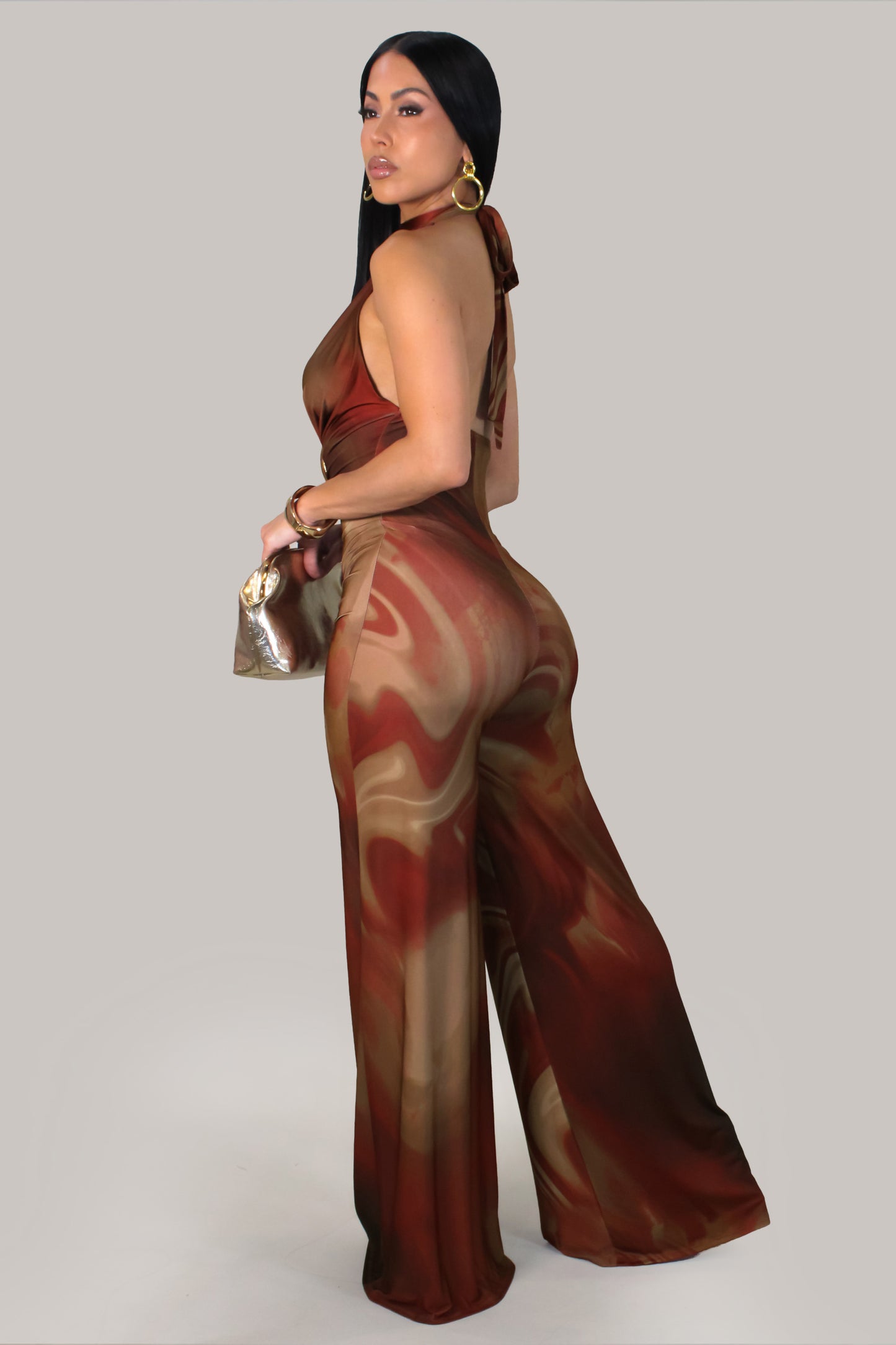 Serengetti   Jumpsuit - Brown