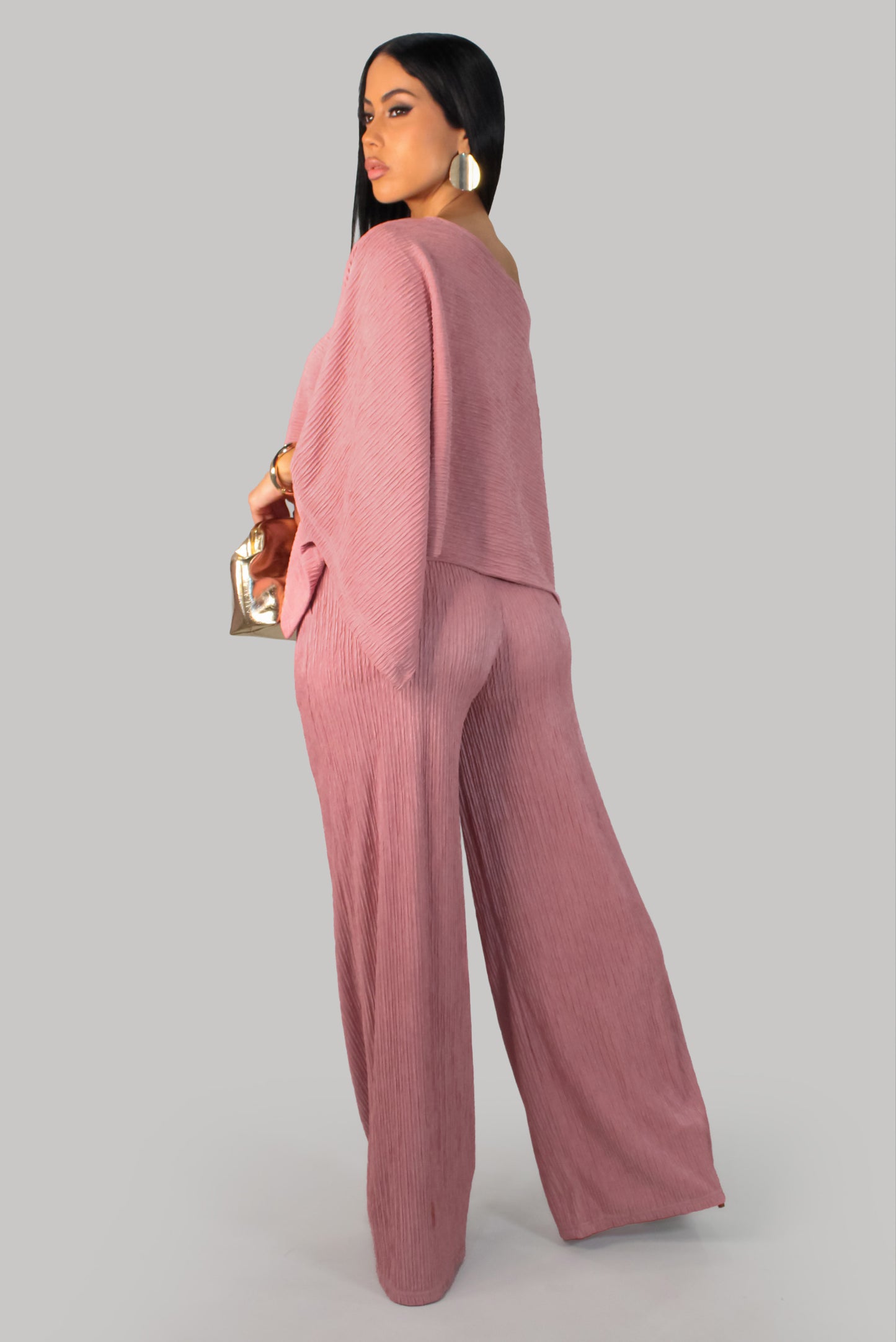 Tender Horizon Pant Set - Mauve