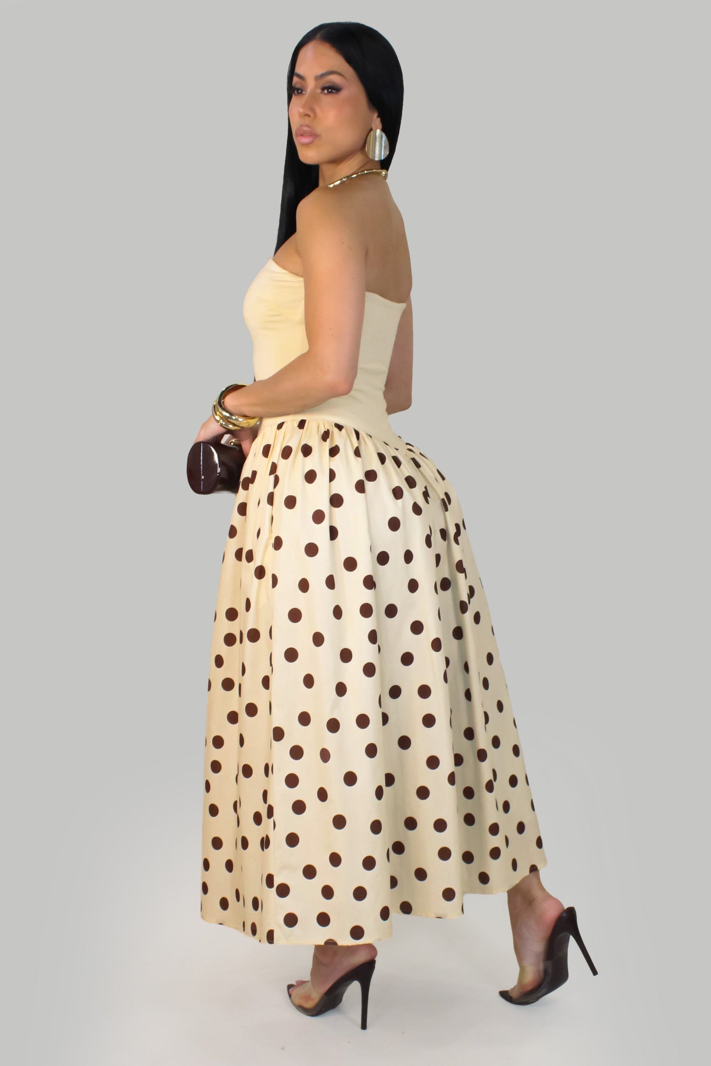 Dolce Dots Madi Dress - Cream