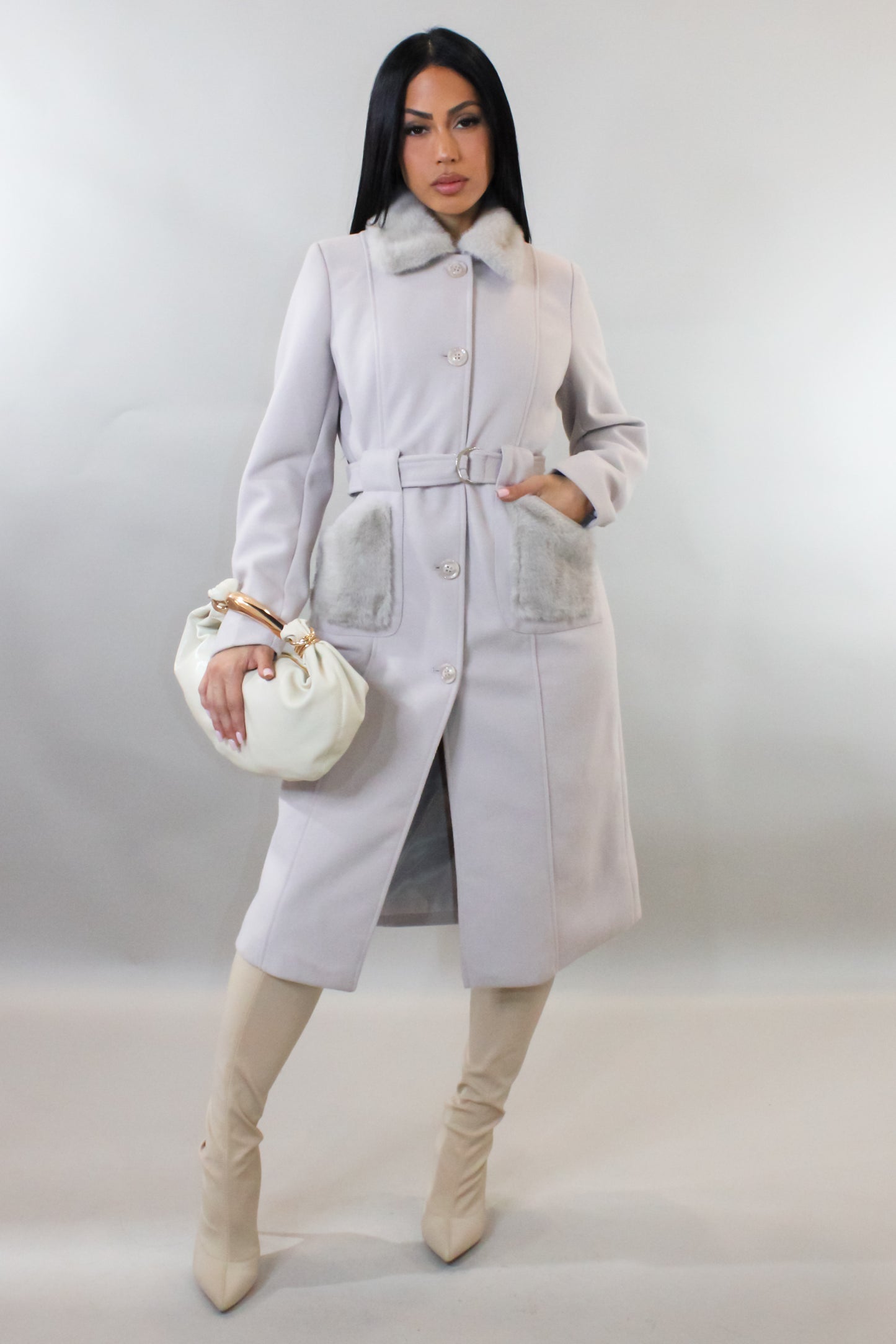 Keep It Under Cover Coat - Cream