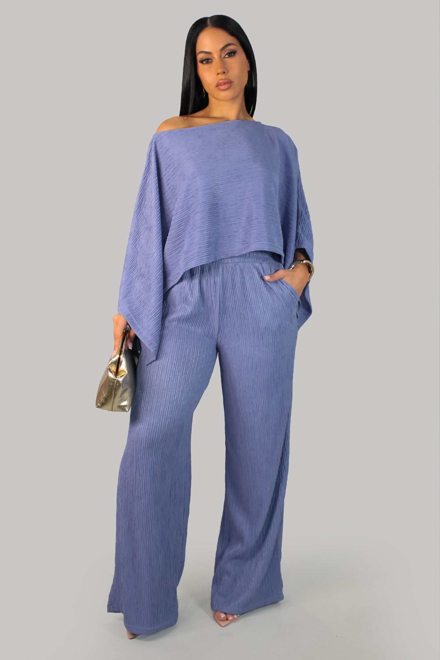 Tender Horizon Pant Set - Blue