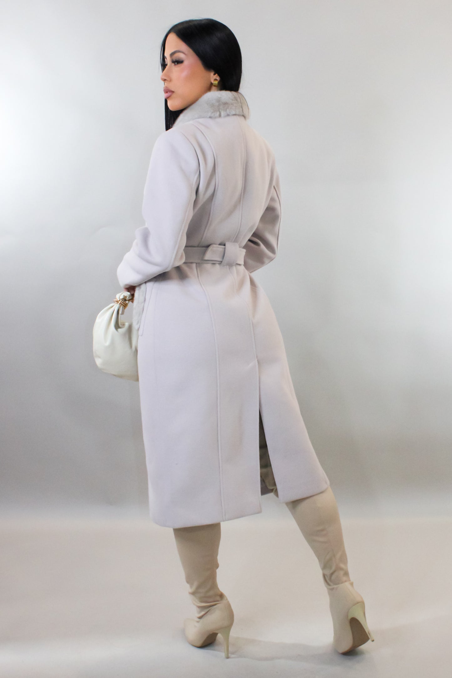 Keep It Under Cover Coat - Cream