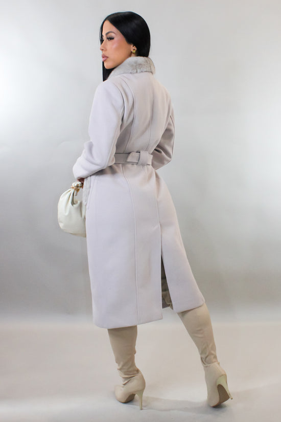 Keep It Under Cover Coat - Cream