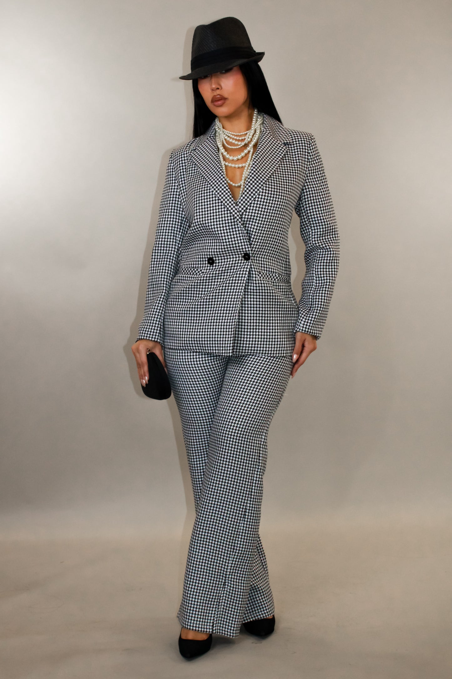 Business Ready Pant Set - White