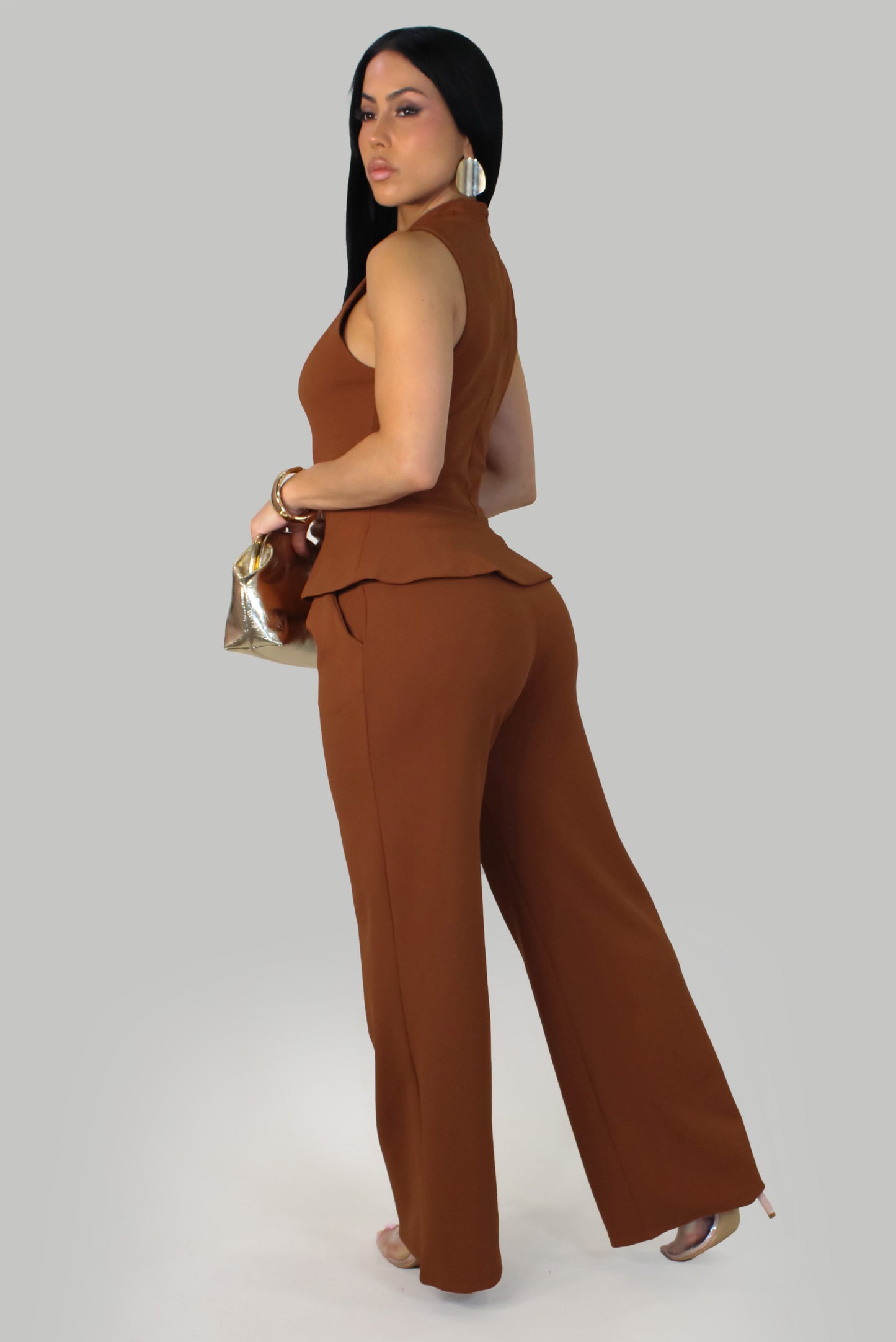 Georgia Pant Set - Rust