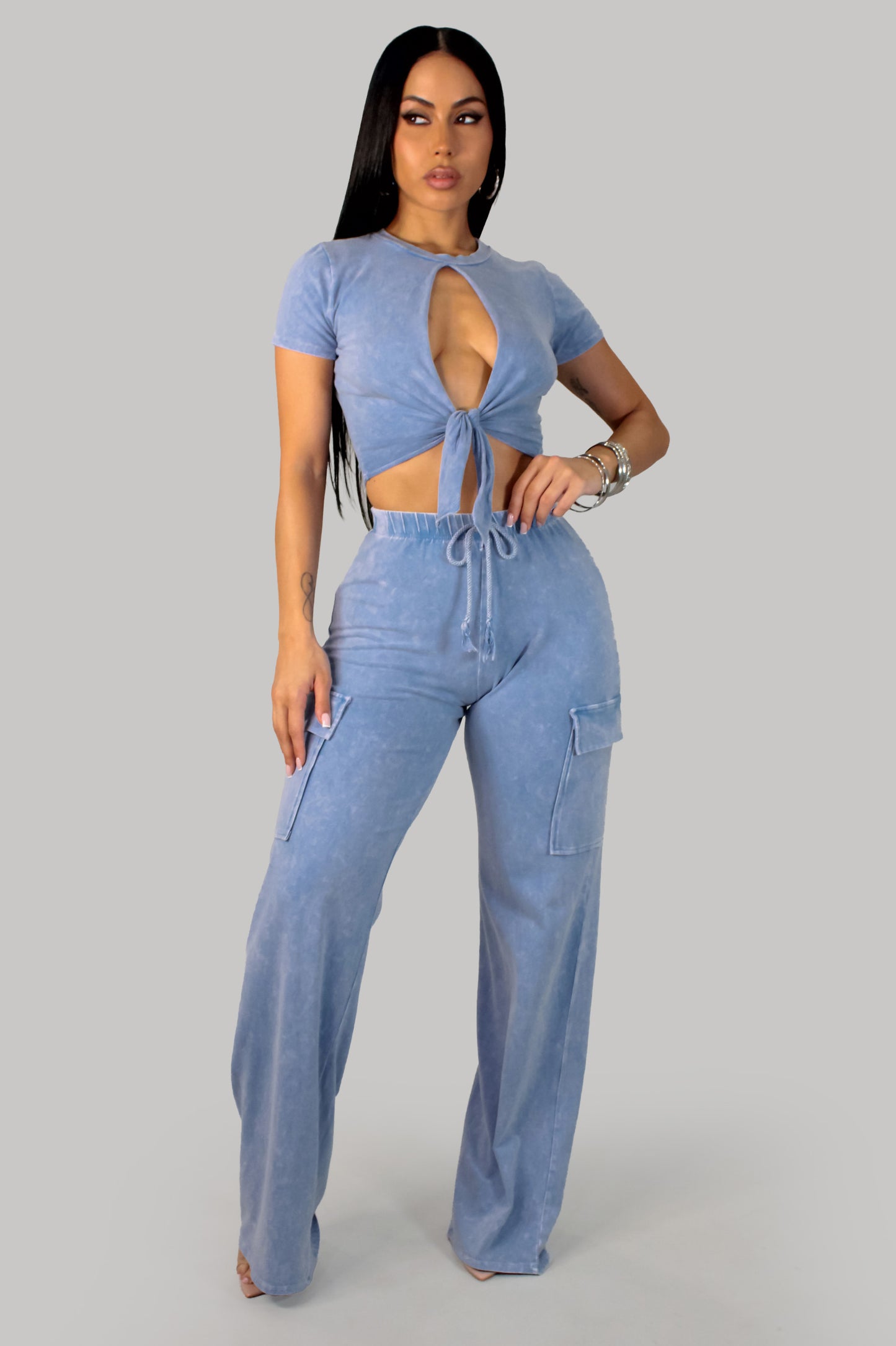 Best Revenge Pant Set - Blue