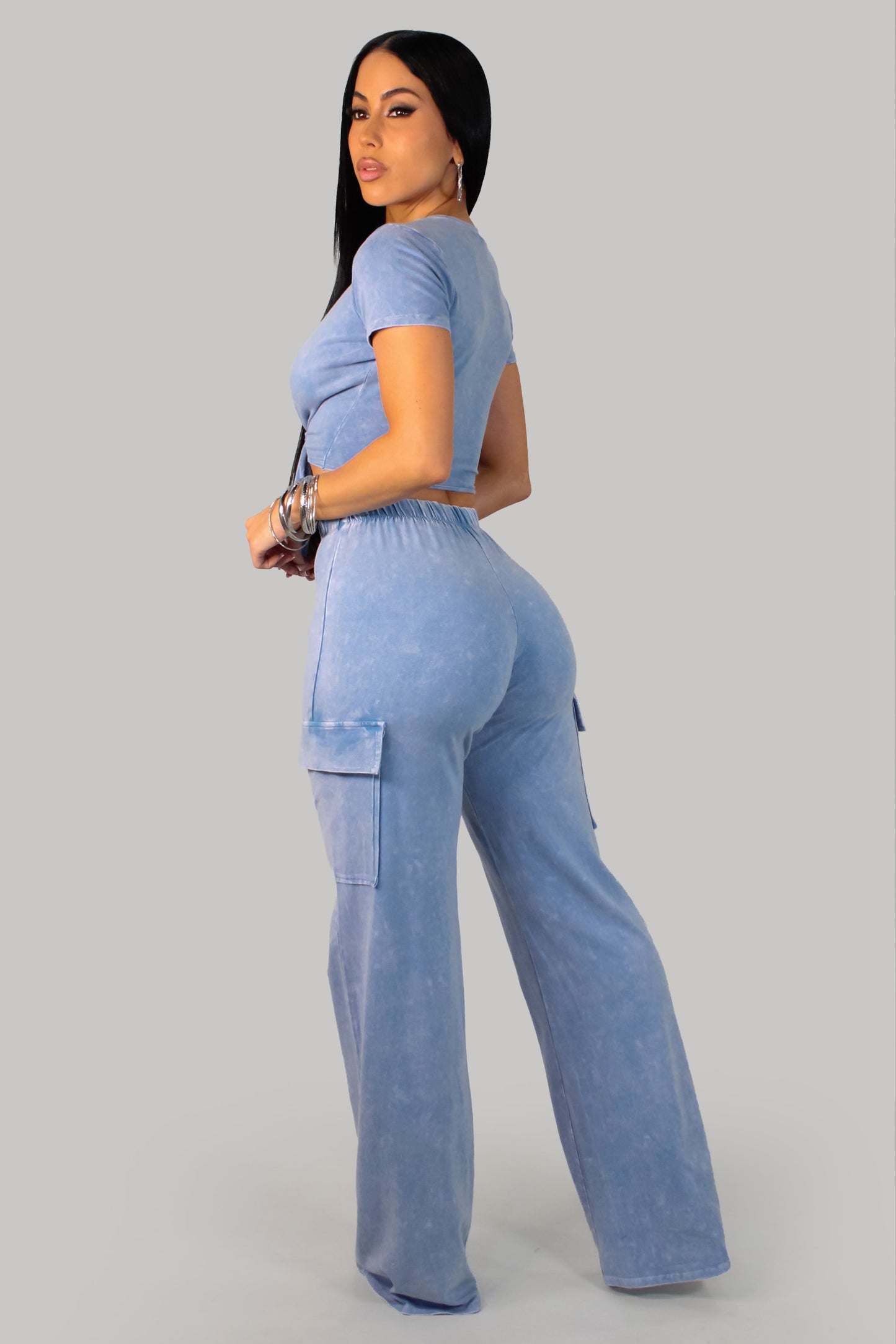 Best Revenge Pant Set - Blue