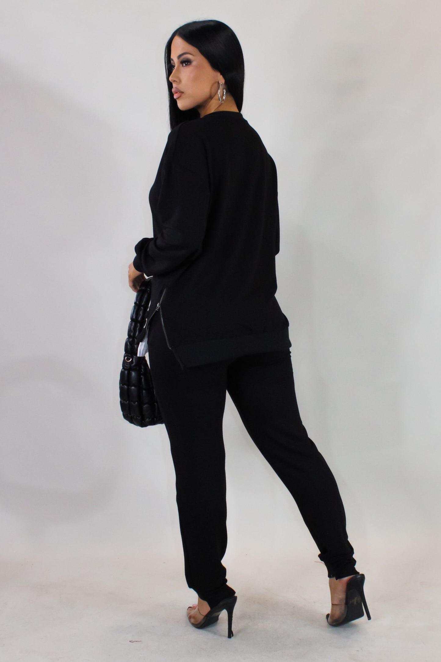 Sweet Nothings Pant Set - Black