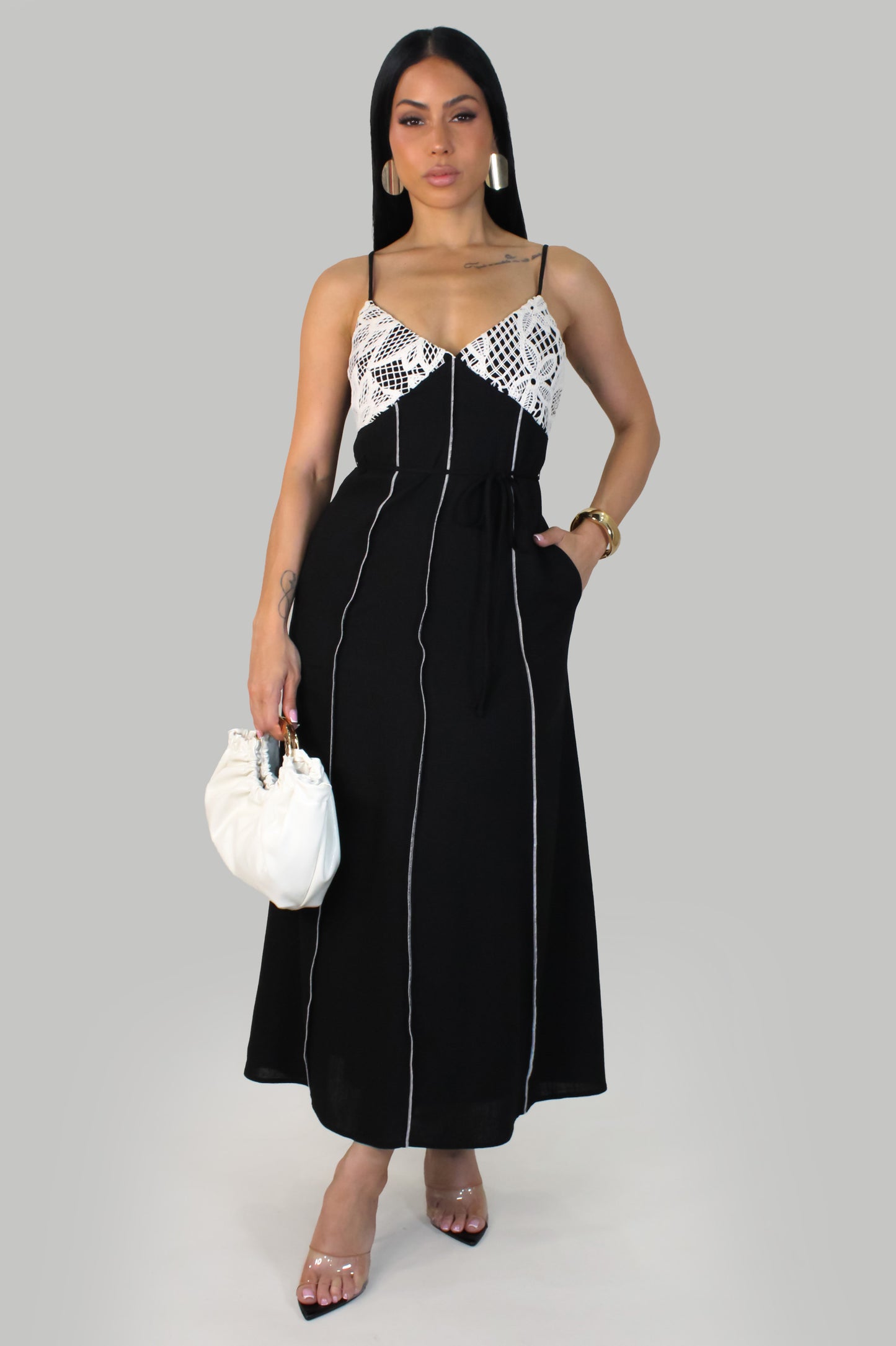 Monaco Chic Dress - Black