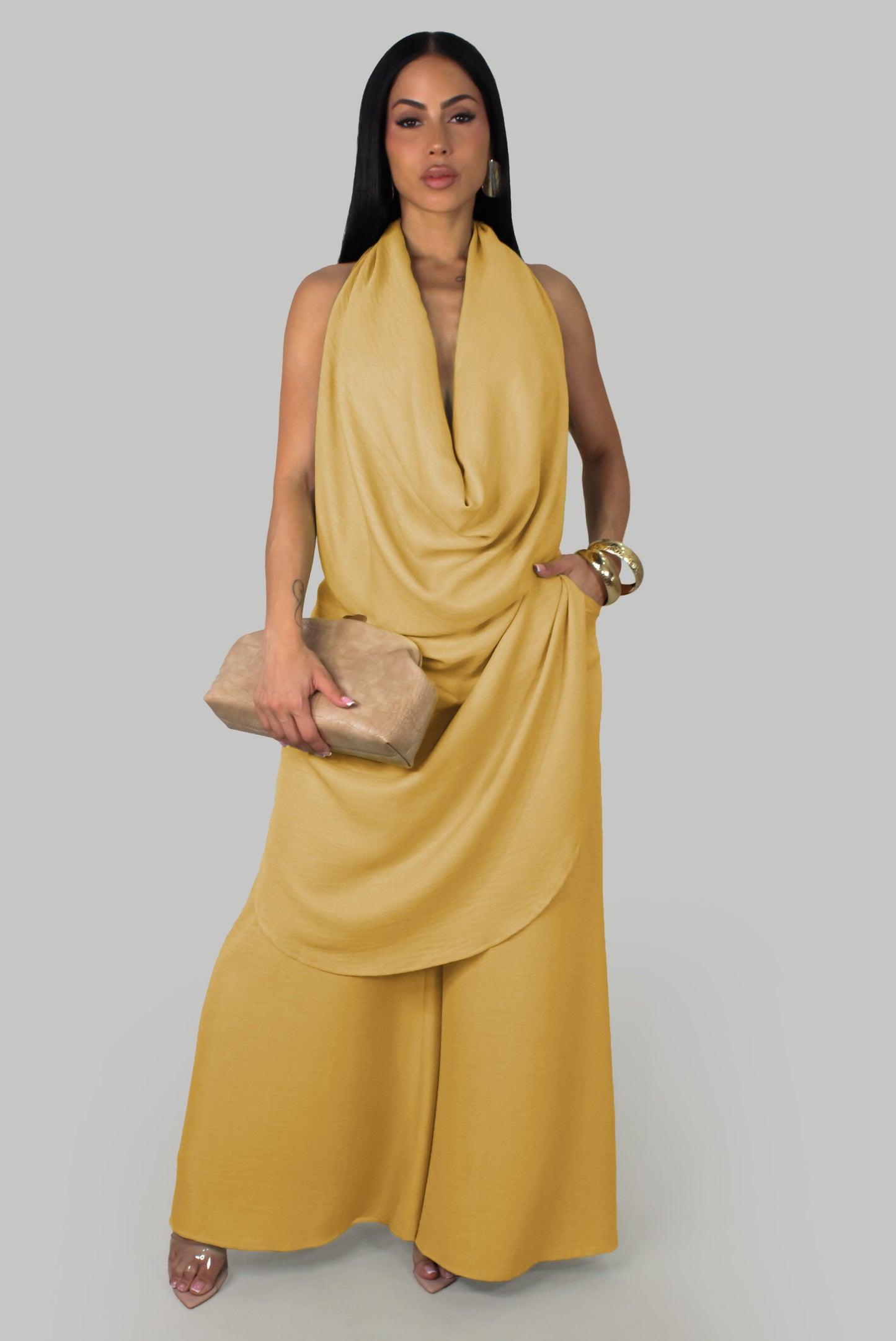 Denisse's Pant Set - Yellow