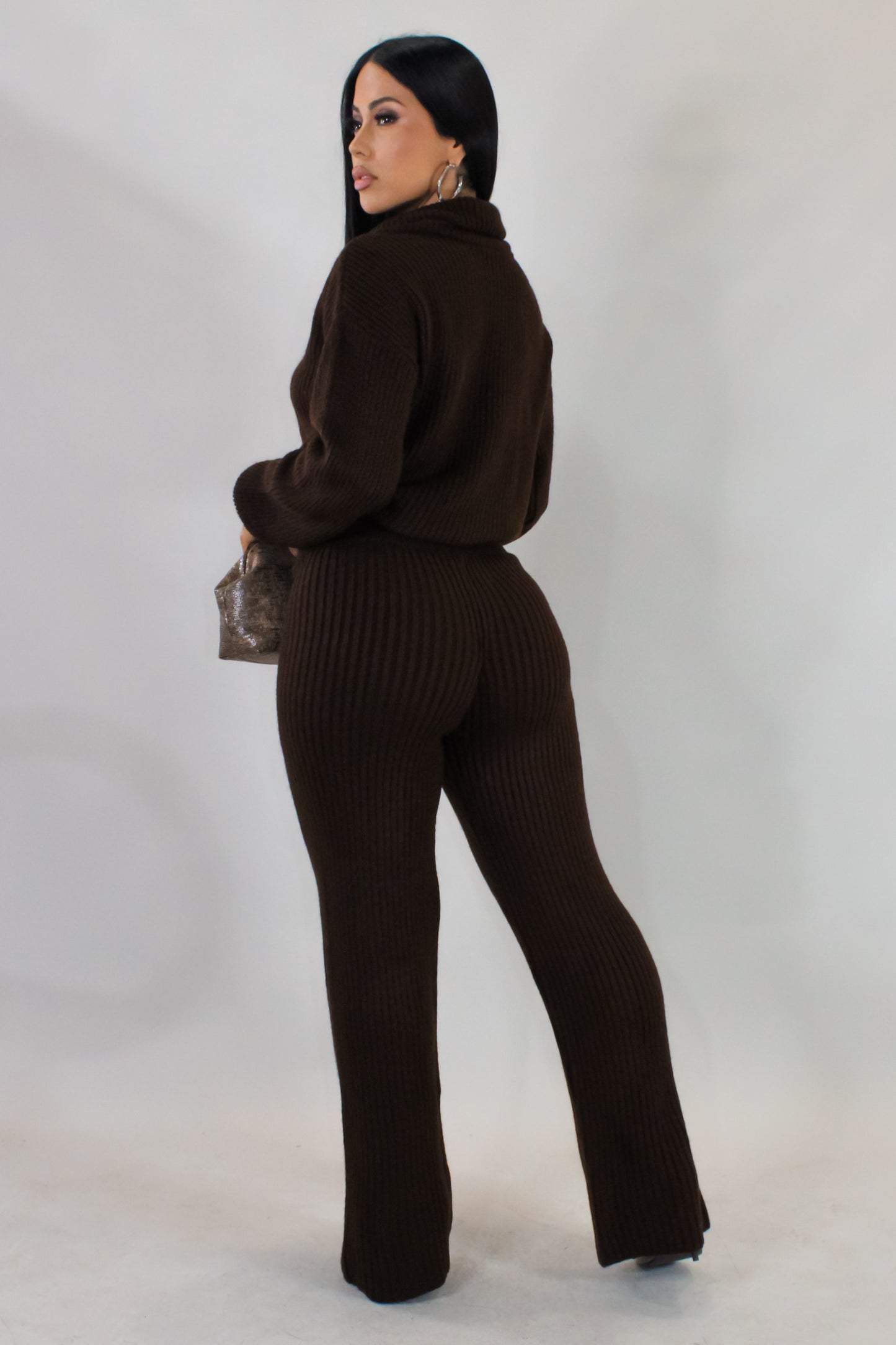 Runnin' To You Pant Set - Brown