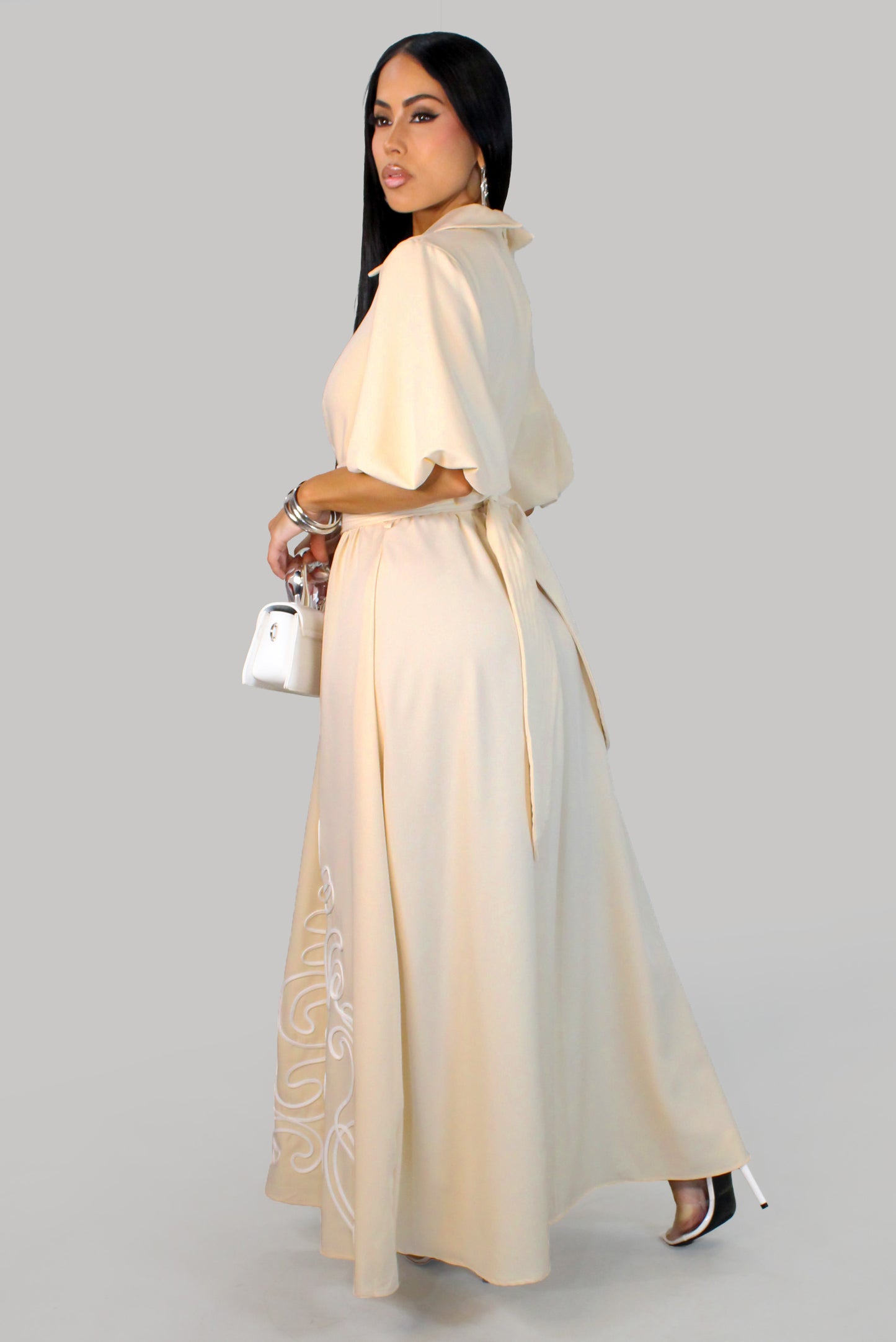 Sunday Adventures Maxi Dress - Cream