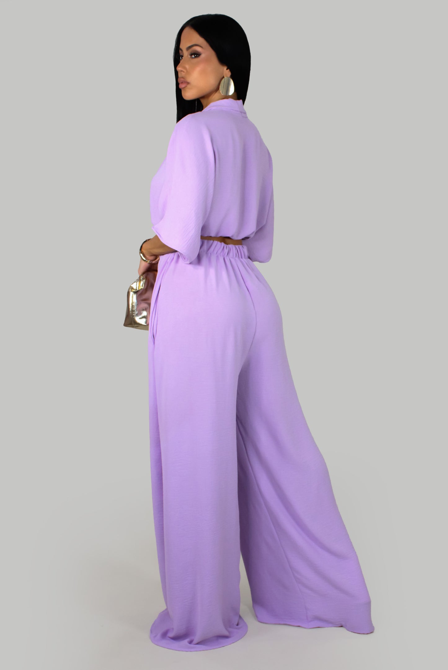 Alessia's Pant Set - Purple