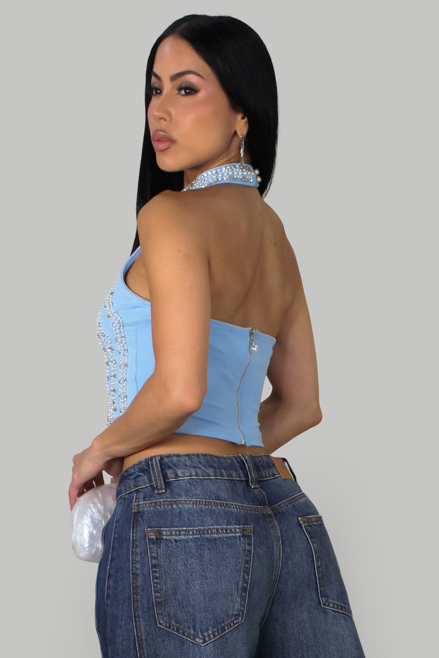 Crystal Dreams Top- Blue