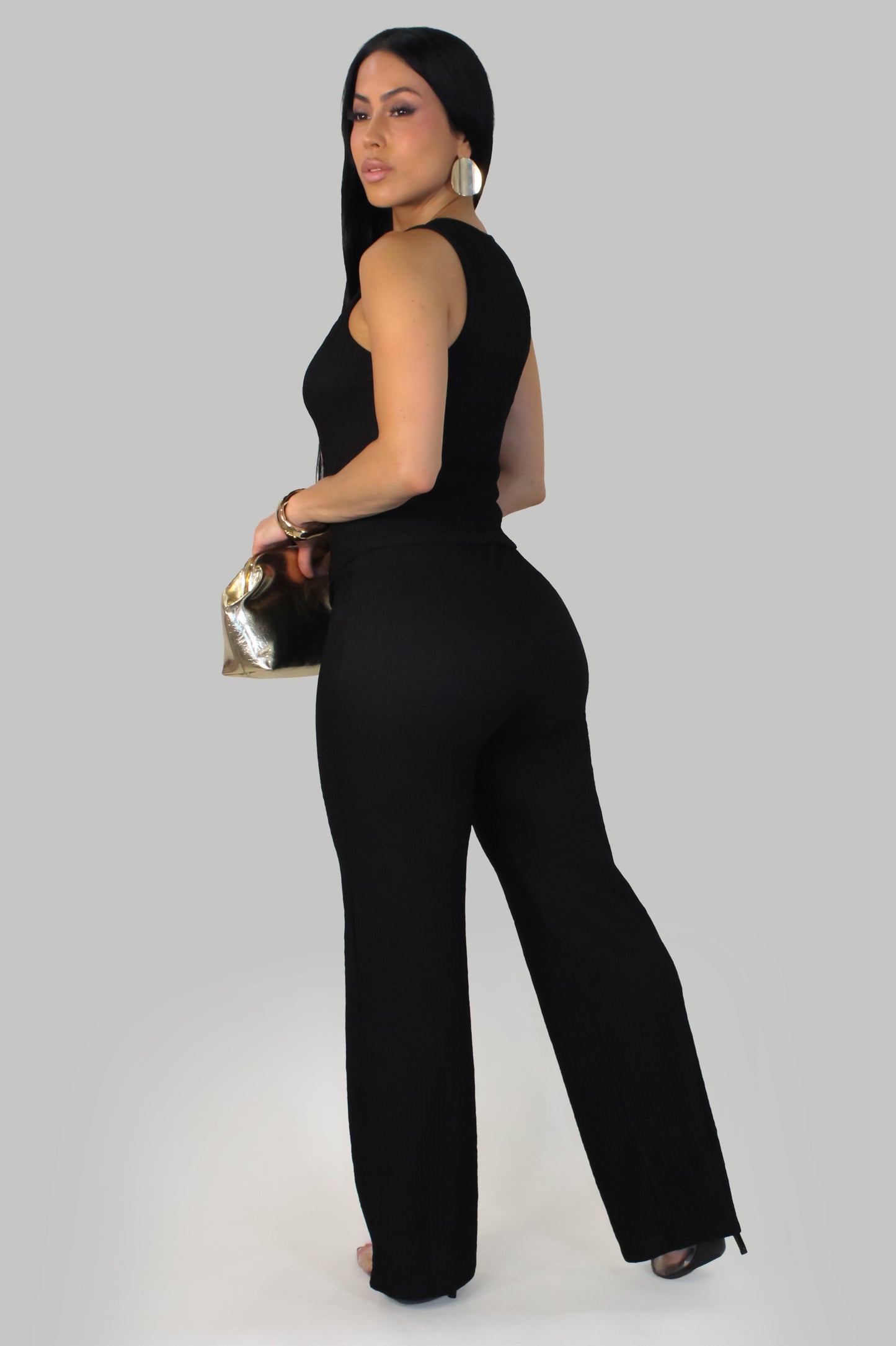 Calipso Noir Pant Set -Black