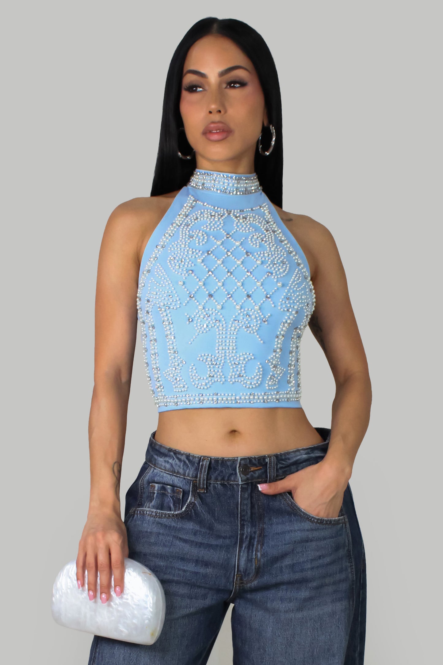 Crystal Dreams Top- Blue