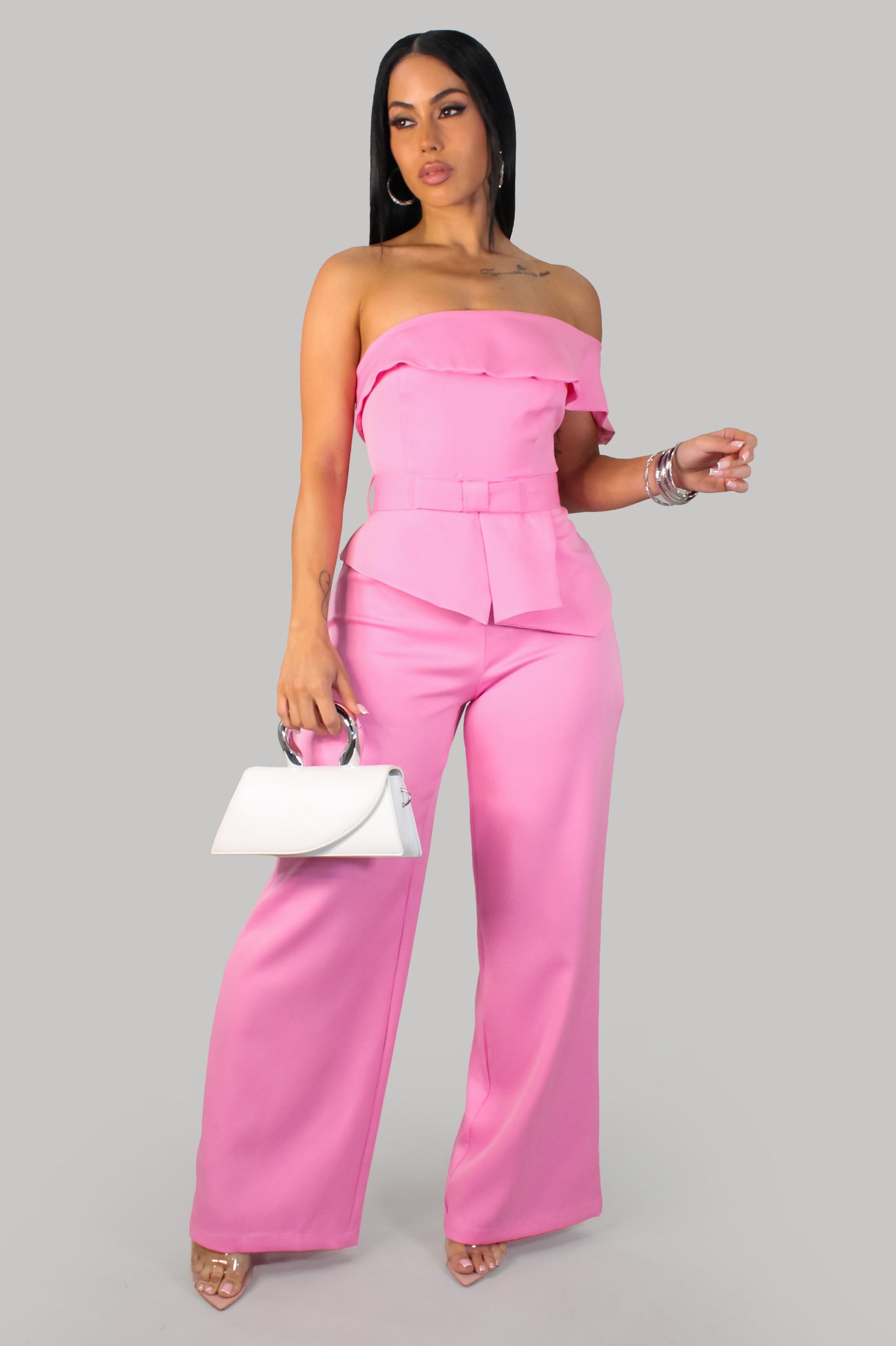 Deliana Pant Set - Pink