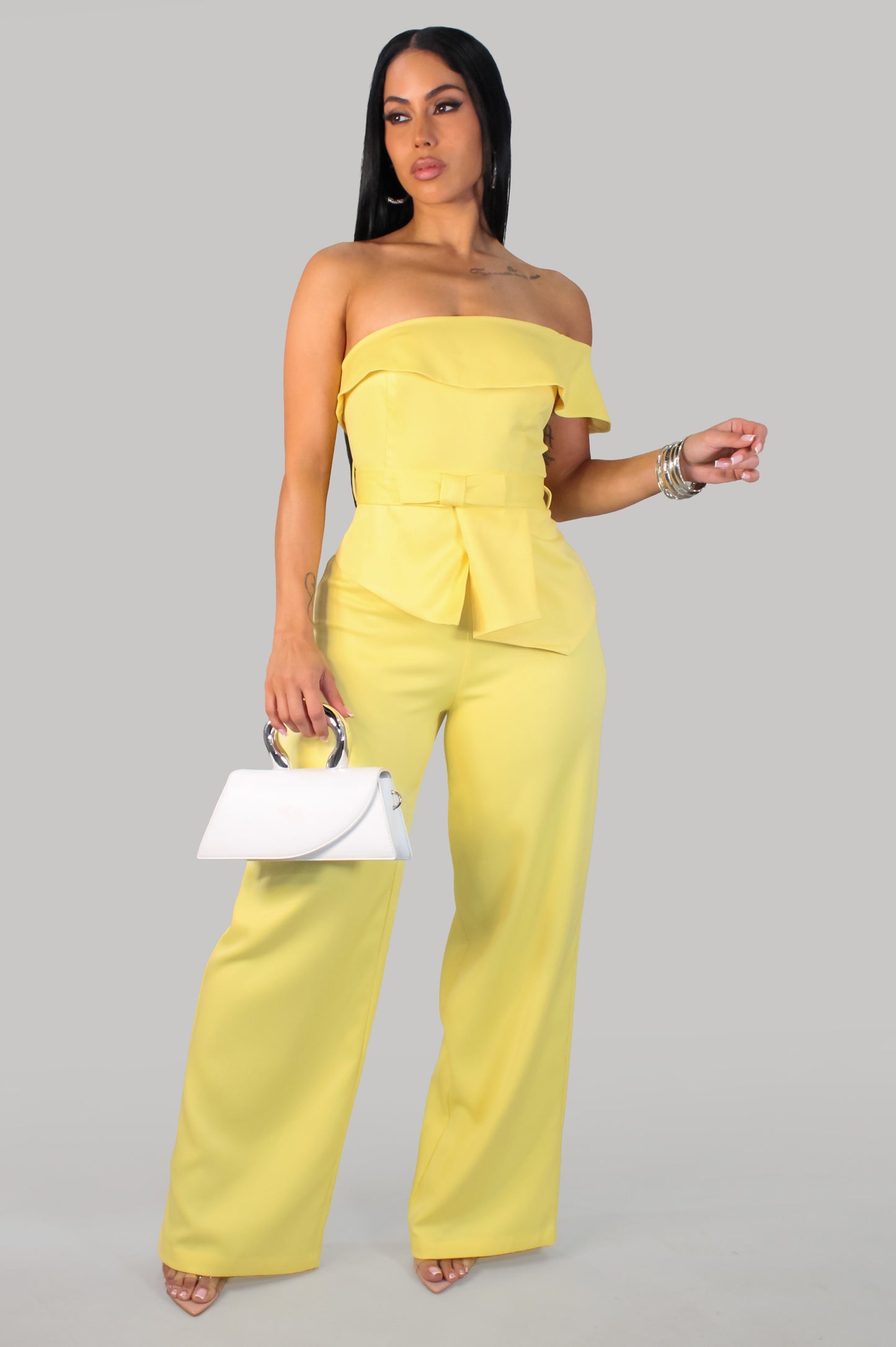 Deliana Pant Set - Yellow